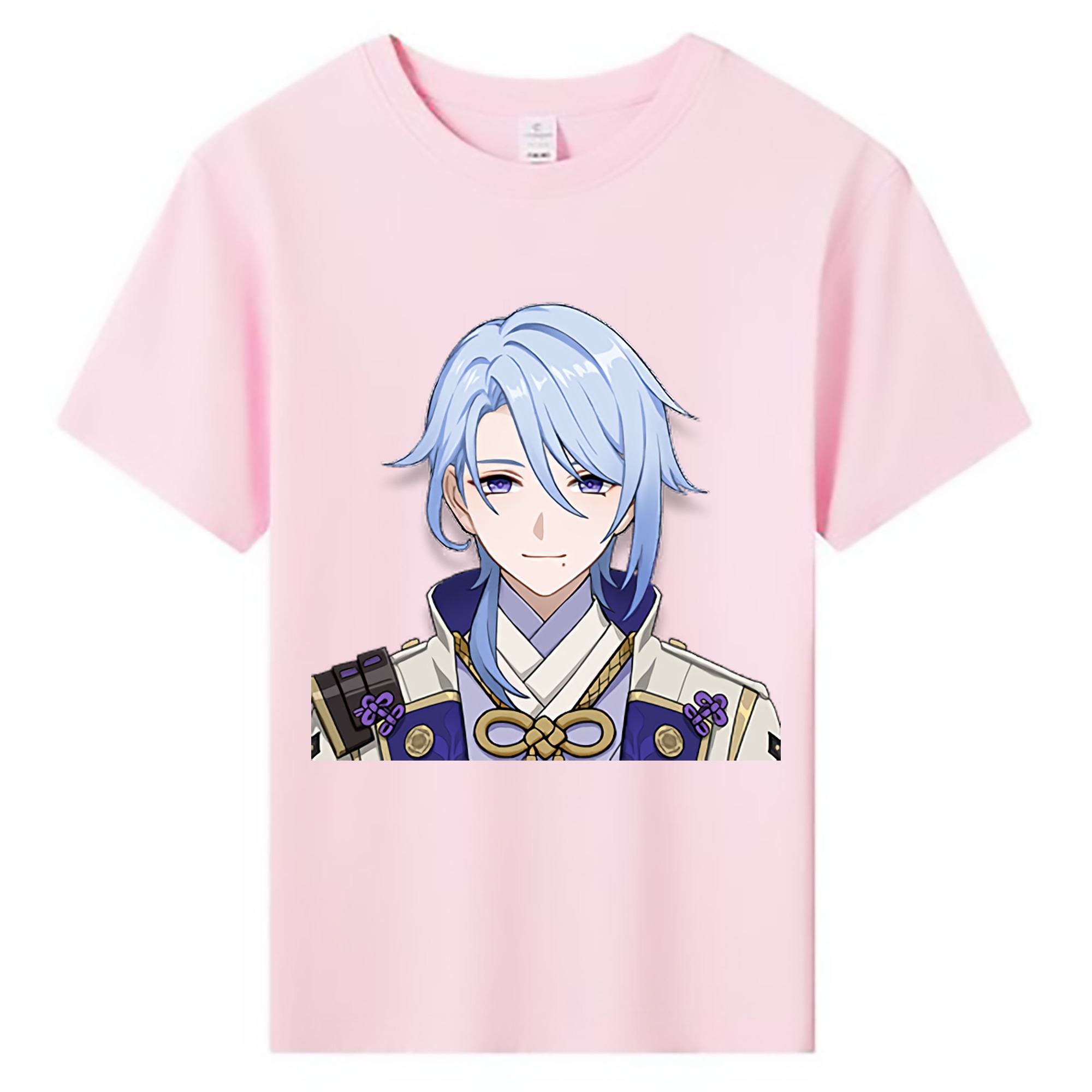 げんし神 神里綾人 かみさとあやと genshin Kamisato Ayato 綿100％キッズTシャツ（フロントプリント）
