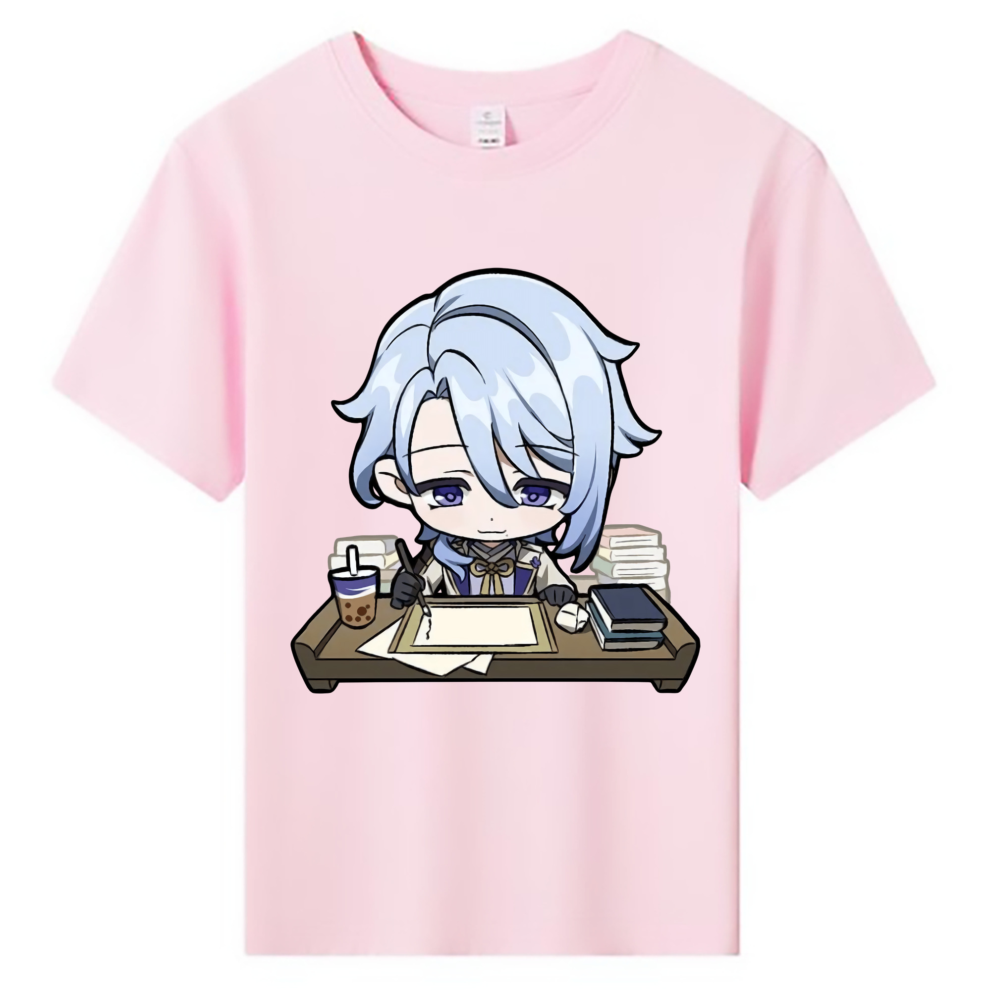 げんし神 神里綾人 かみさとあやと genshin Kamisato Ayato 綿100％キッズTシャツ（フロントプリント）