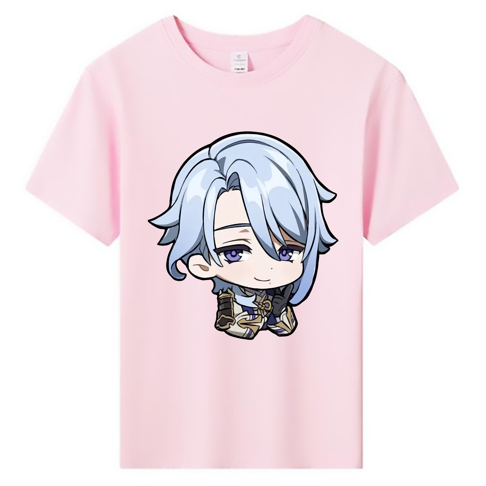 げんし神 神里綾人 かみさとあやと genshin Kamisato Ayato 綿100％キッズTシャツ（フロントプリント）