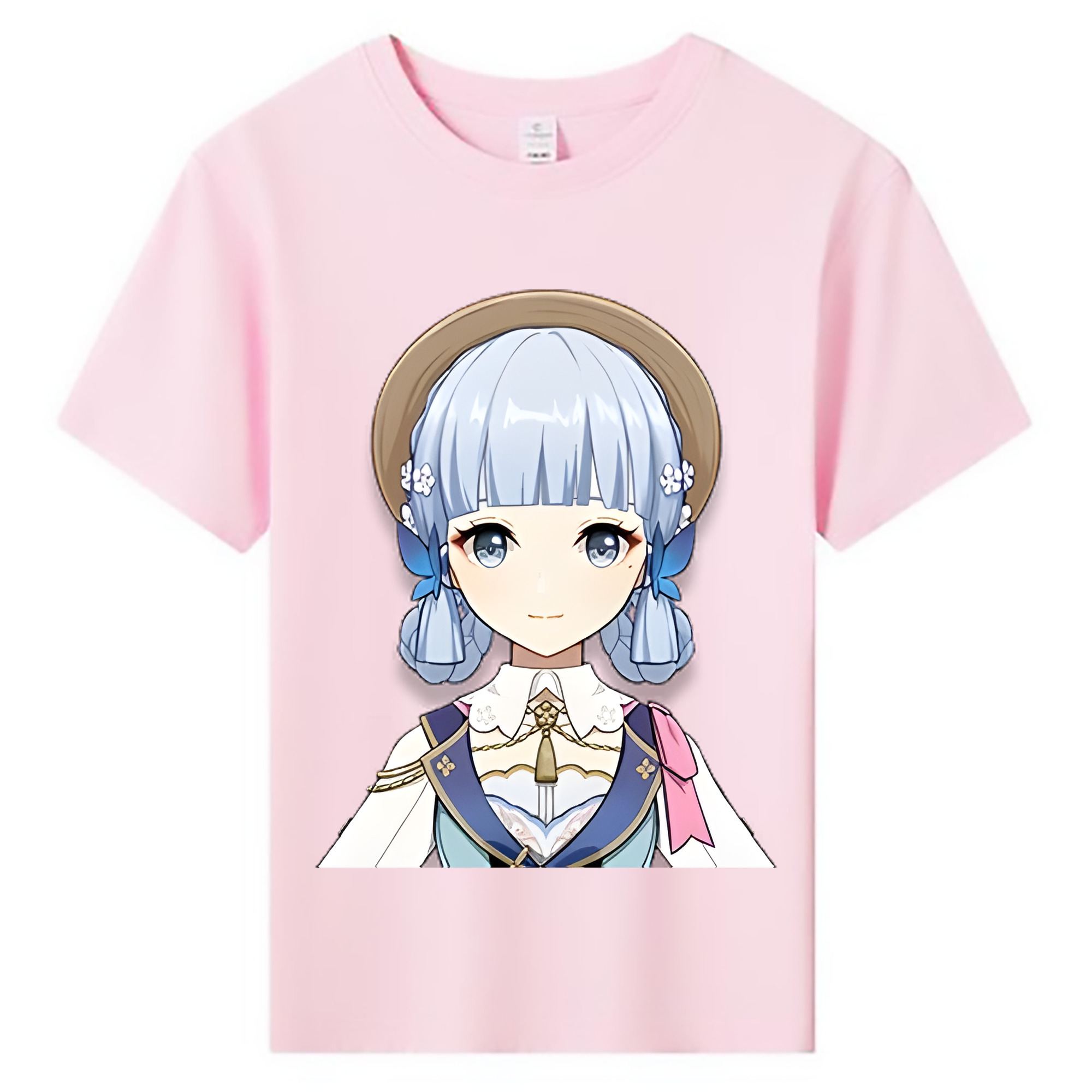 げんし神 神里綾華 神宮寺レン genshin Kamimiya Ren 綿100％キッズTシャツ（フロントプリント）