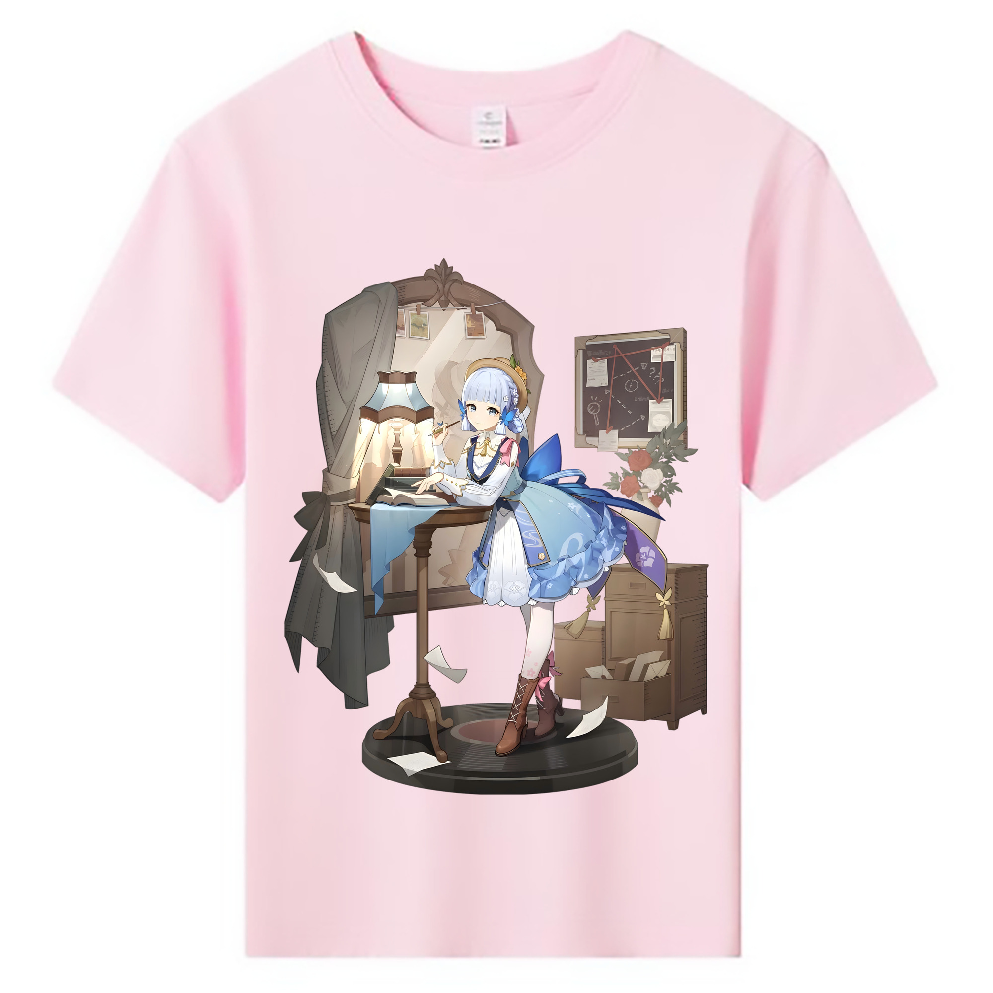 げんし神 神里綾華 神宮寺レン genshin Kamimiya Ren 綿100％キッズTシャツ（フロントプリント）