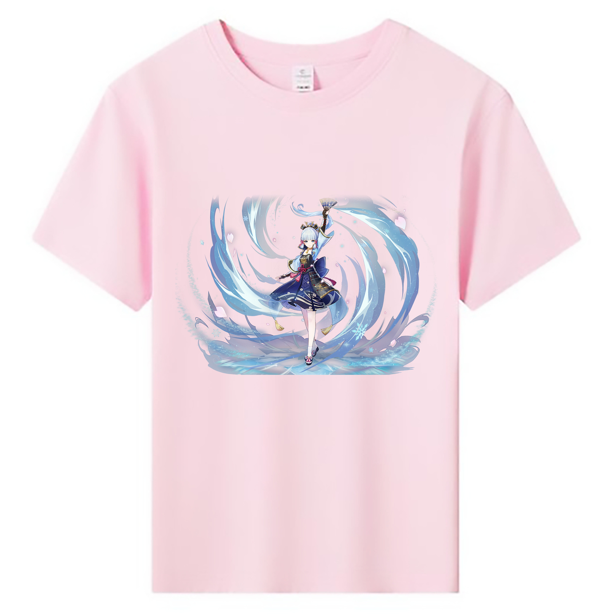 げんし神 神里綾華 神宮寺レン genshin Kamimiya Ren 綿100％キッズTシャツ（フロントプリント）