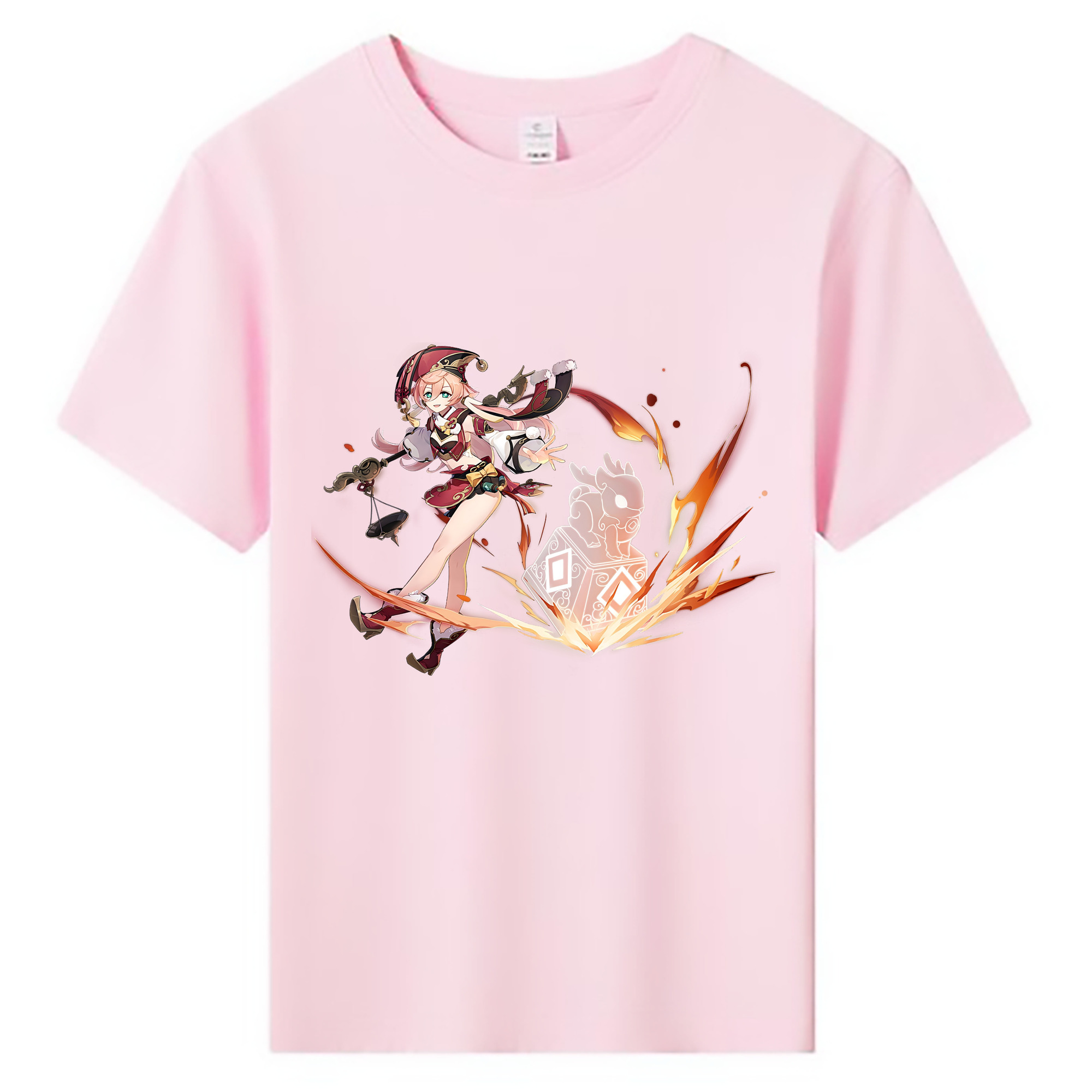 げんし神 ヤンフェイ genshin Yanfei 綿100％キッズTシャツ（フロントプリント）