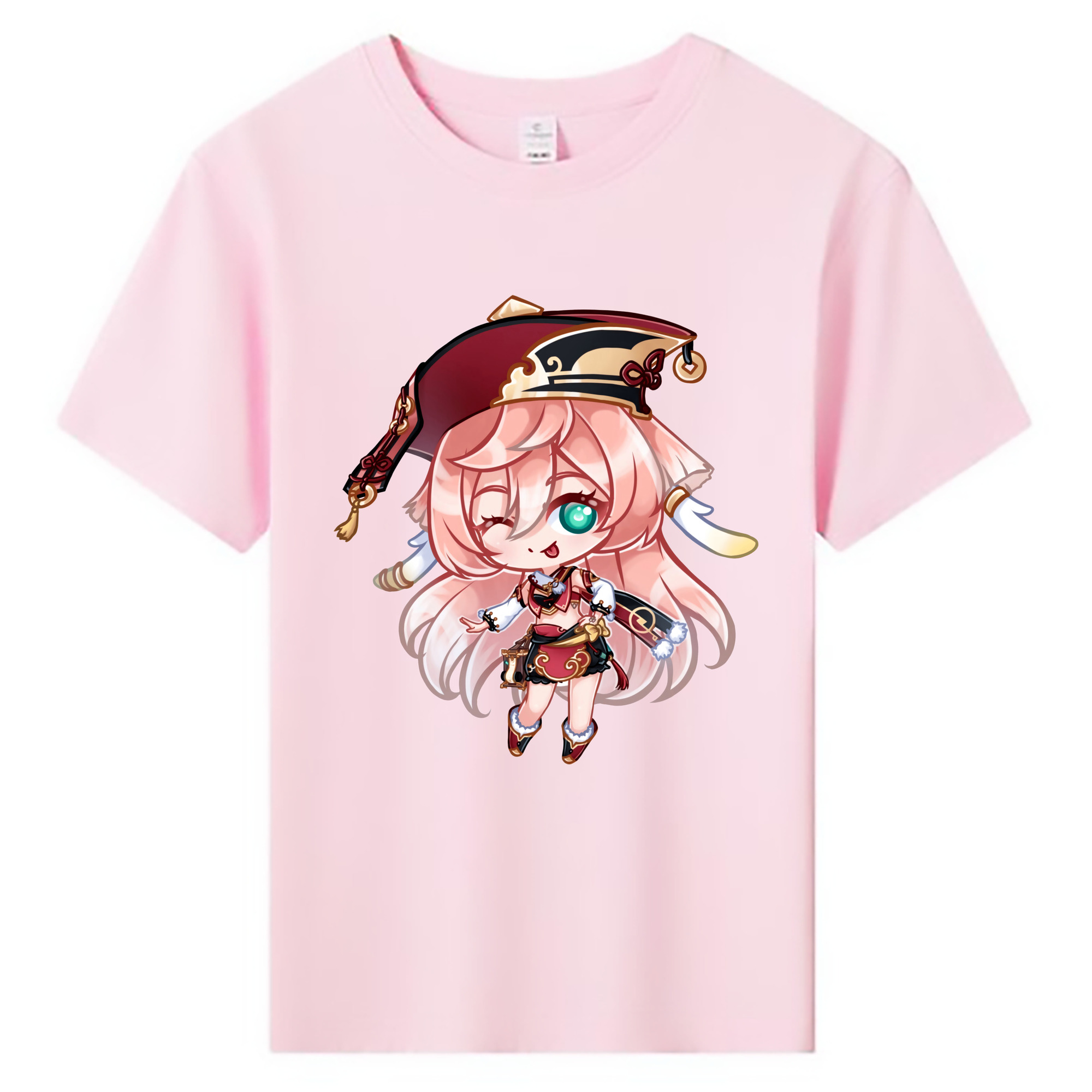 げんし神 ヤンフェイ genshin Yanfei 綿100％キッズTシャツ（フロントプリント）