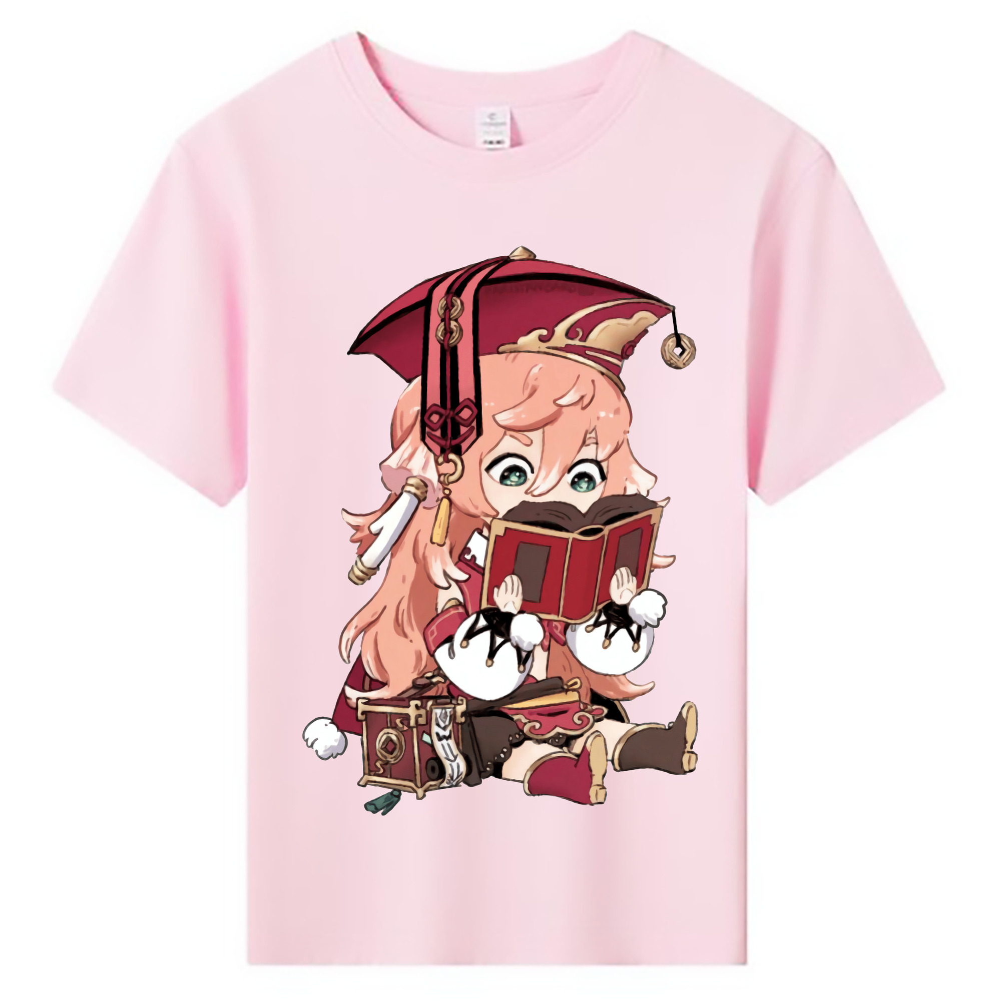 げんし神 ヤンフェイ genshin Yanfei 綿100％キッズTシャツ（フロントプリント）