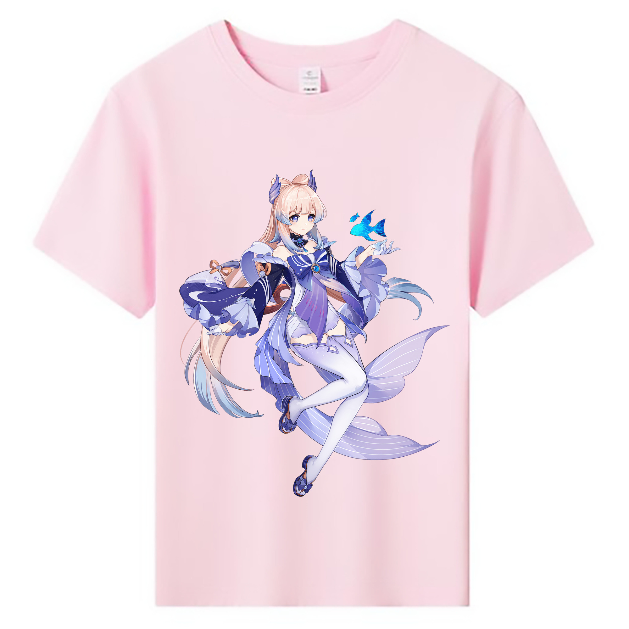 げんし神 珊瑚宮心海 サンゴノミヤ・ココミ genshin Sangonomiya Kokomi 綿100％キッズTシャツ（フロントプリント）