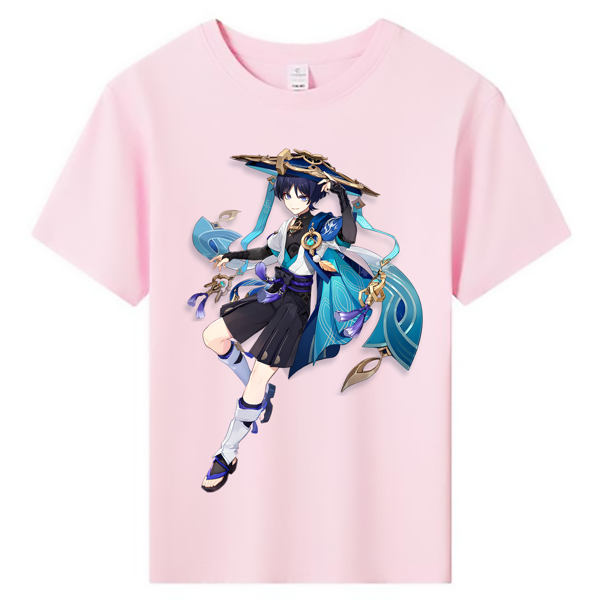 げんし神 さんペい genshin Sanpei 綿100％キッズTシャツ（フロントプリント）