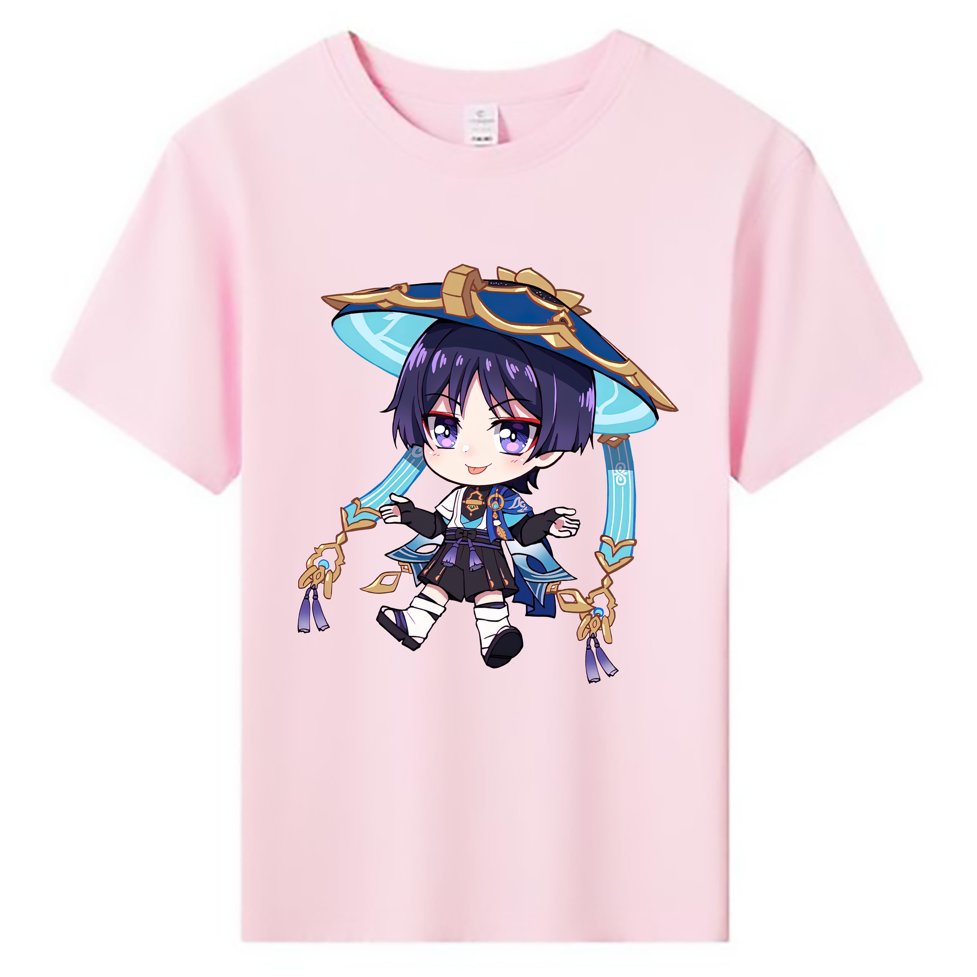 げんし神 さんペい genshin Sanpei 綿100％キッズTシャツ（フロントプリント）