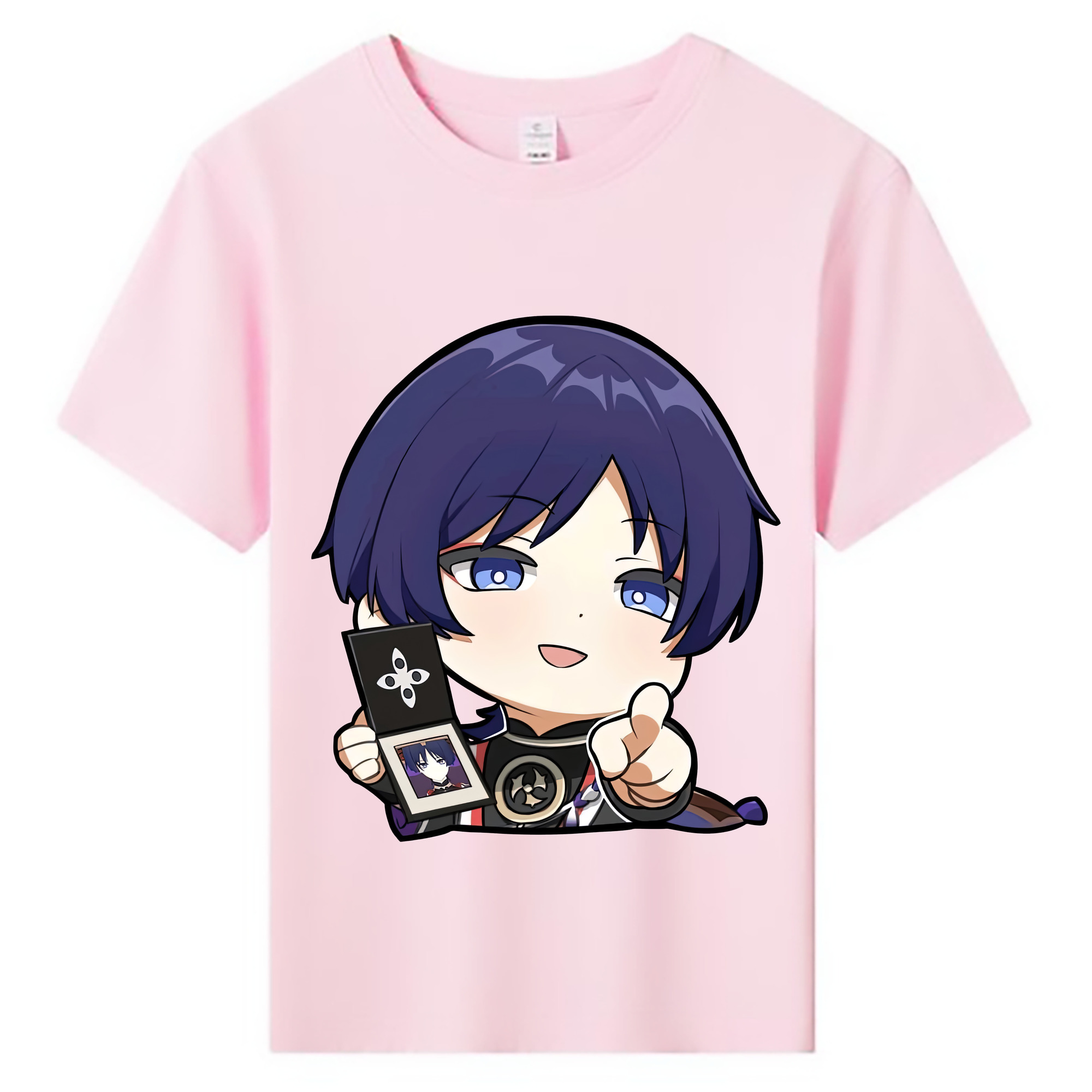 げんし神 さんペい genshin Sanpei 綿100％キッズTシャツ（フロントプリント）