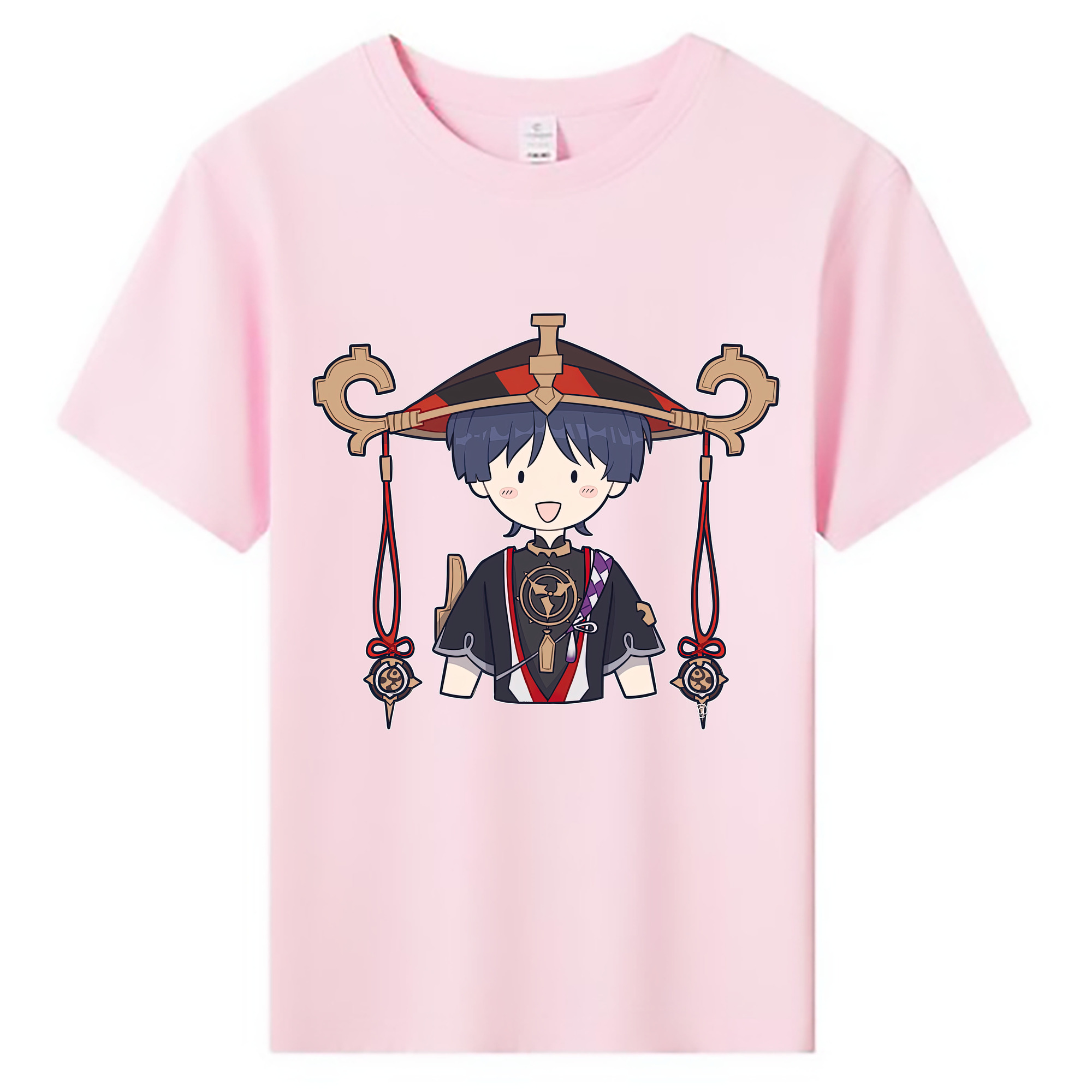 げんし神 さんペい genshin Sanpei 綿100％キッズTシャツ（フロントプリント）