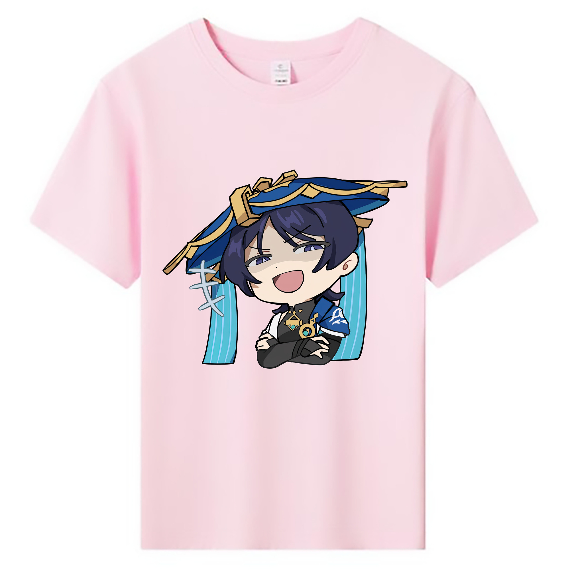 げんし神 さんペい genshin Sanpei 綿100％キッズTシャツ（フロントプリント）
