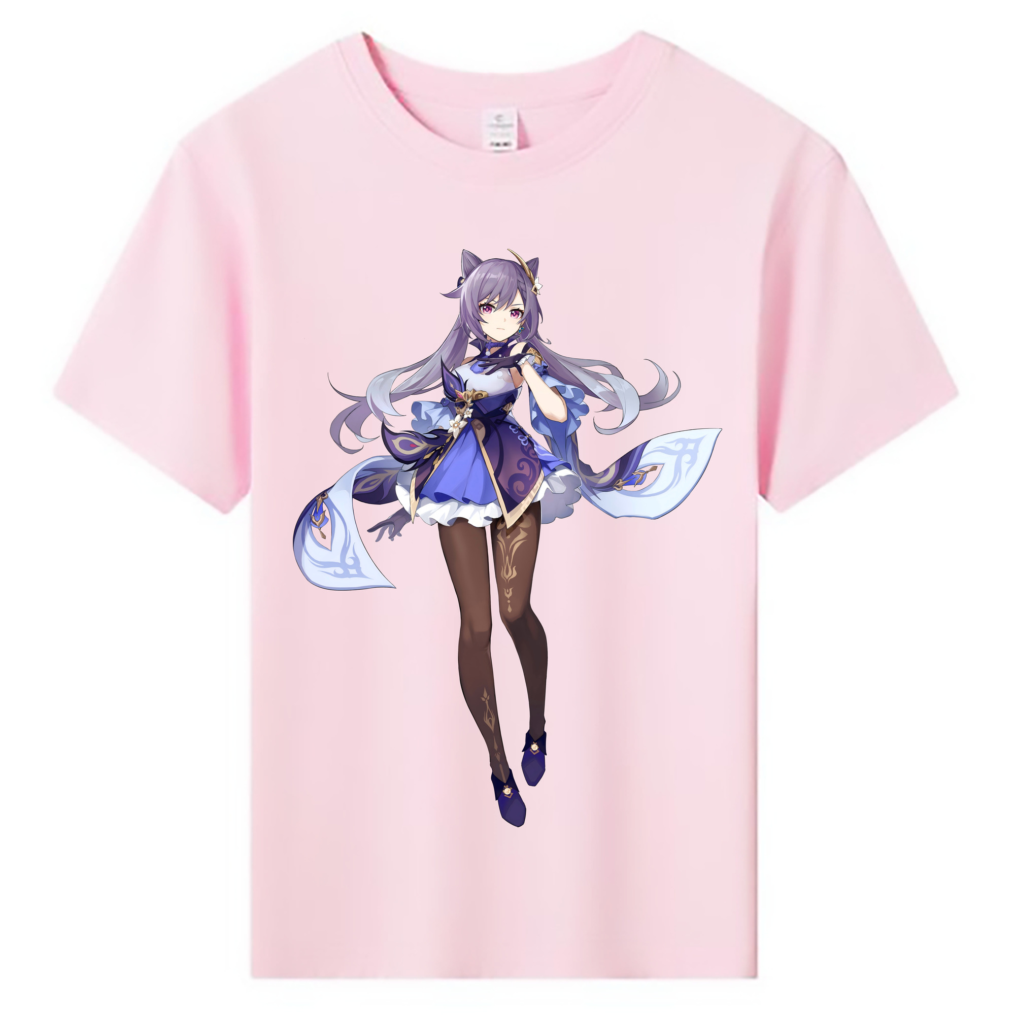 げんし神 刻晴 こくせい genshin Kokusei 綿100％キッズTシャツ（フロントプリント）