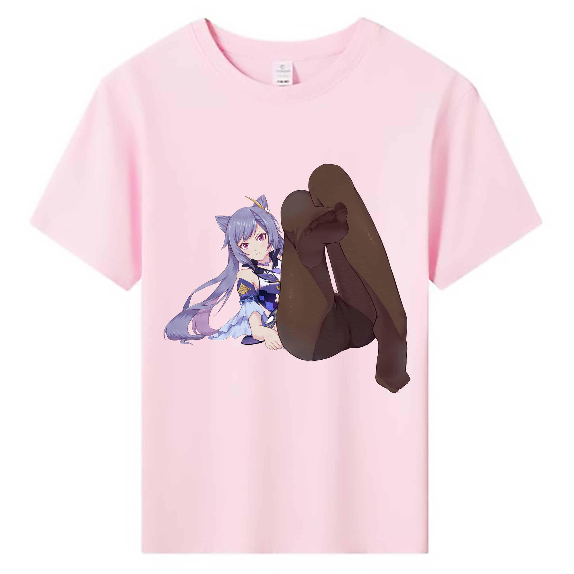 げんし神 刻晴 こくせい genshin Kokusei 綿100％キッズTシャツ（フロントプリント）