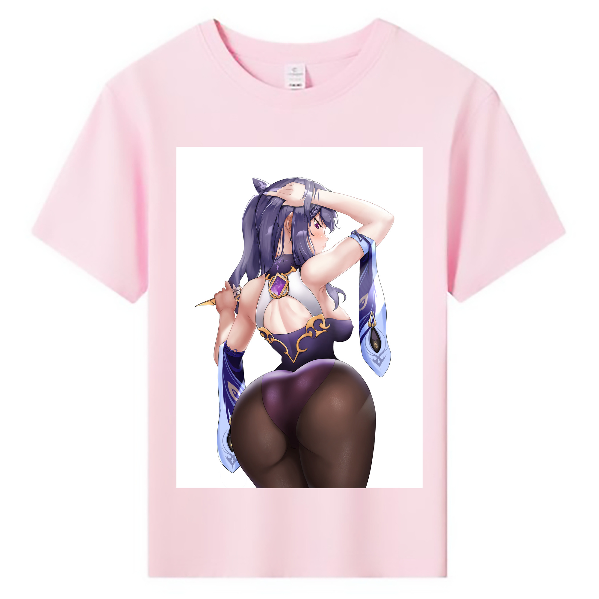 げんし神 刻晴 こくせい genshin Kokusei 綿100％キッズTシャツ（フロントプリント）