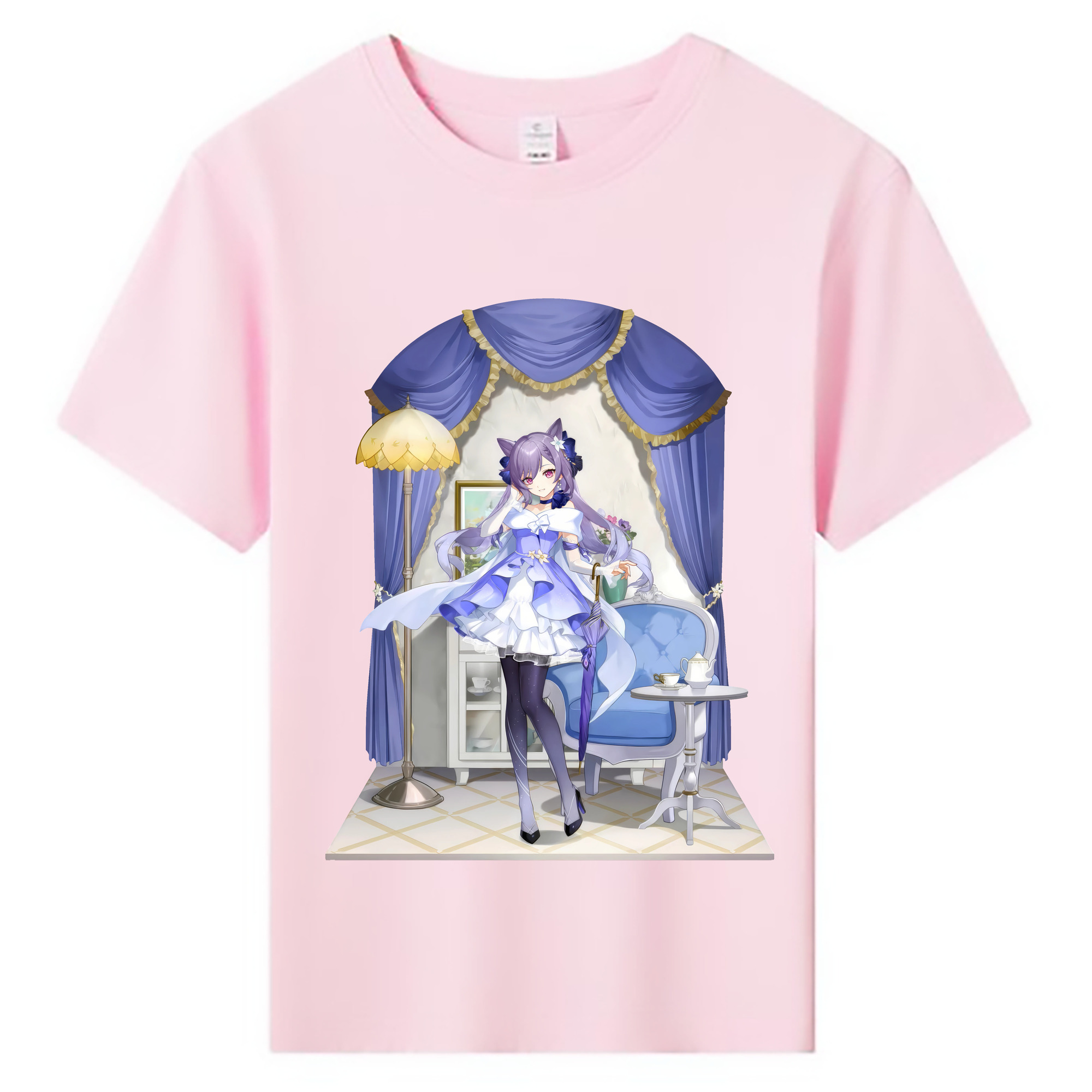 げんし神 刻晴 こくせい genshin Kokusei 綿100％キッズTシャツ（フロントプリント）