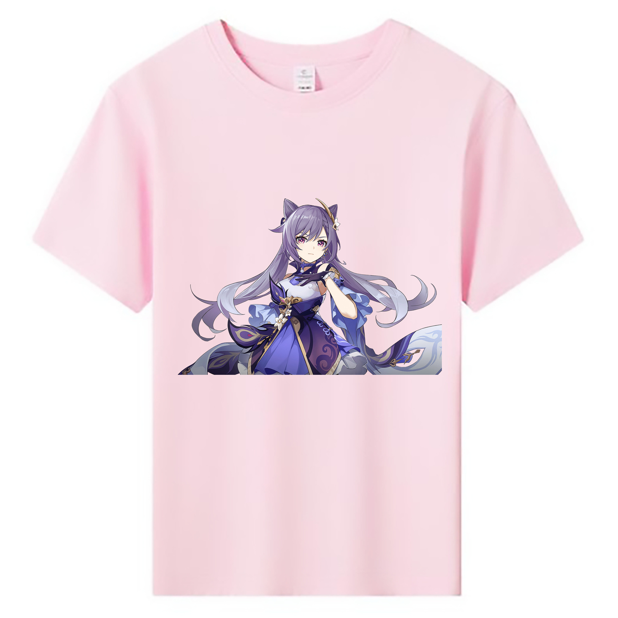 げんし神 刻晴 こくせい genshin Kokusei 綿100％キッズTシャツ（フロントプリント）