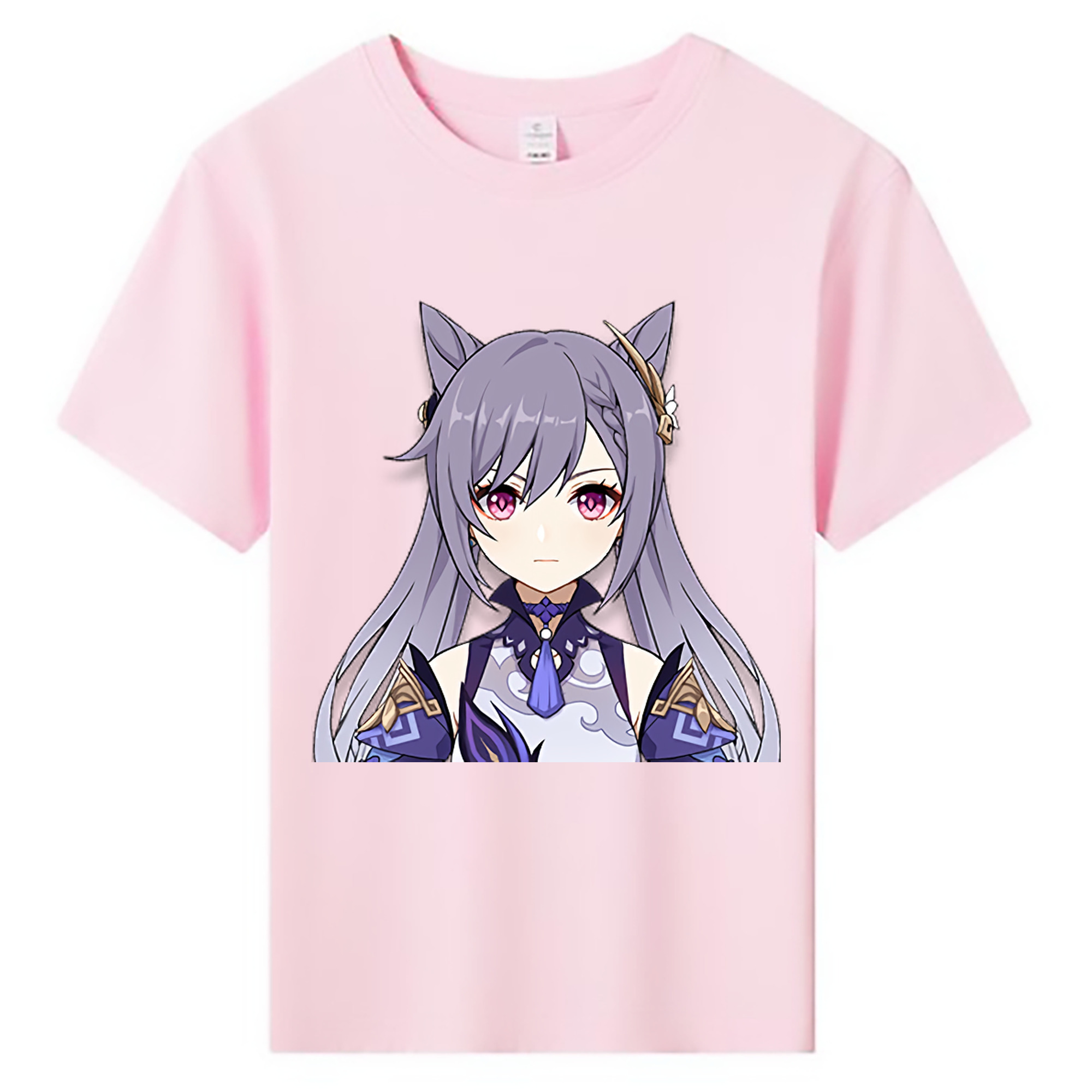 げんし神 刻晴 こくせい genshin Kokusei 綿100％キッズTシャツ（フロントプリント）