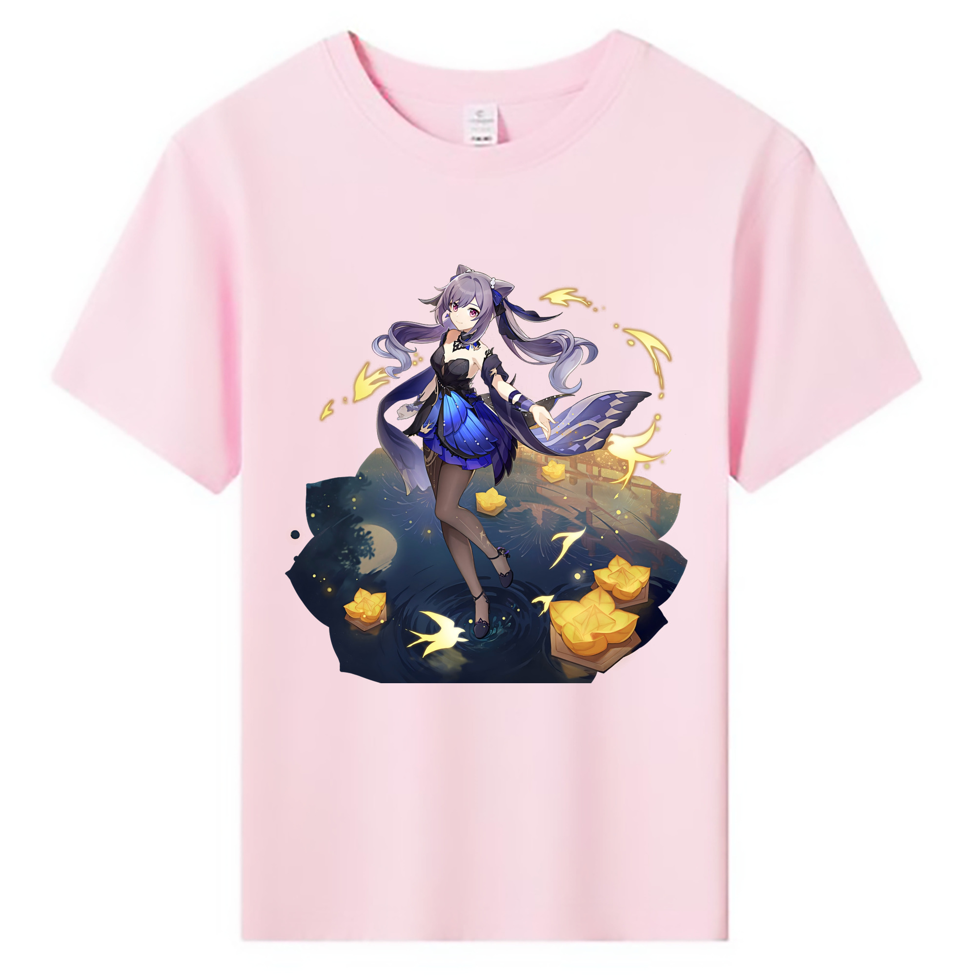げんし神 刻晴 こくせい genshin Kokusei 綿100％キッズTシャツ（フロントプリント）