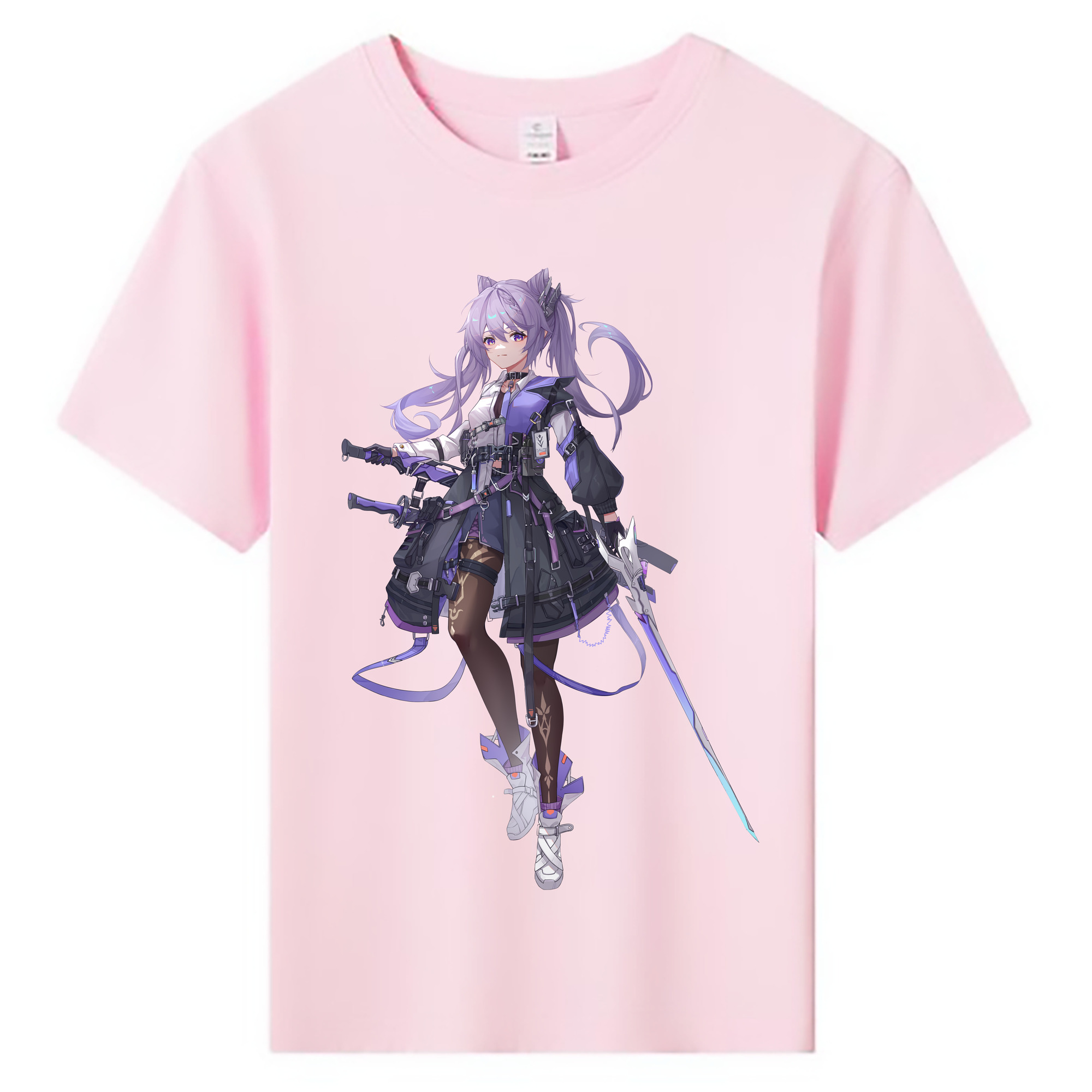 げんし神 刻晴 こくせい genshin Kokusei 綿100％キッズTシャツ（フロントプリント）