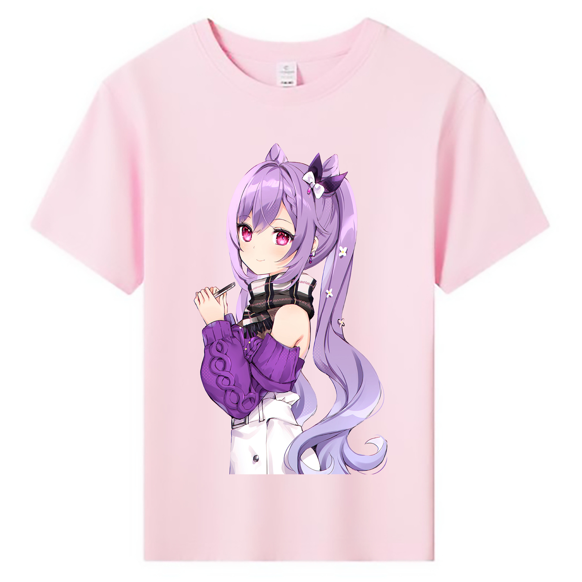 げんし神 刻晴 こくせい genshin Kokusei 綿100％キッズTシャツ（フロントプリント）