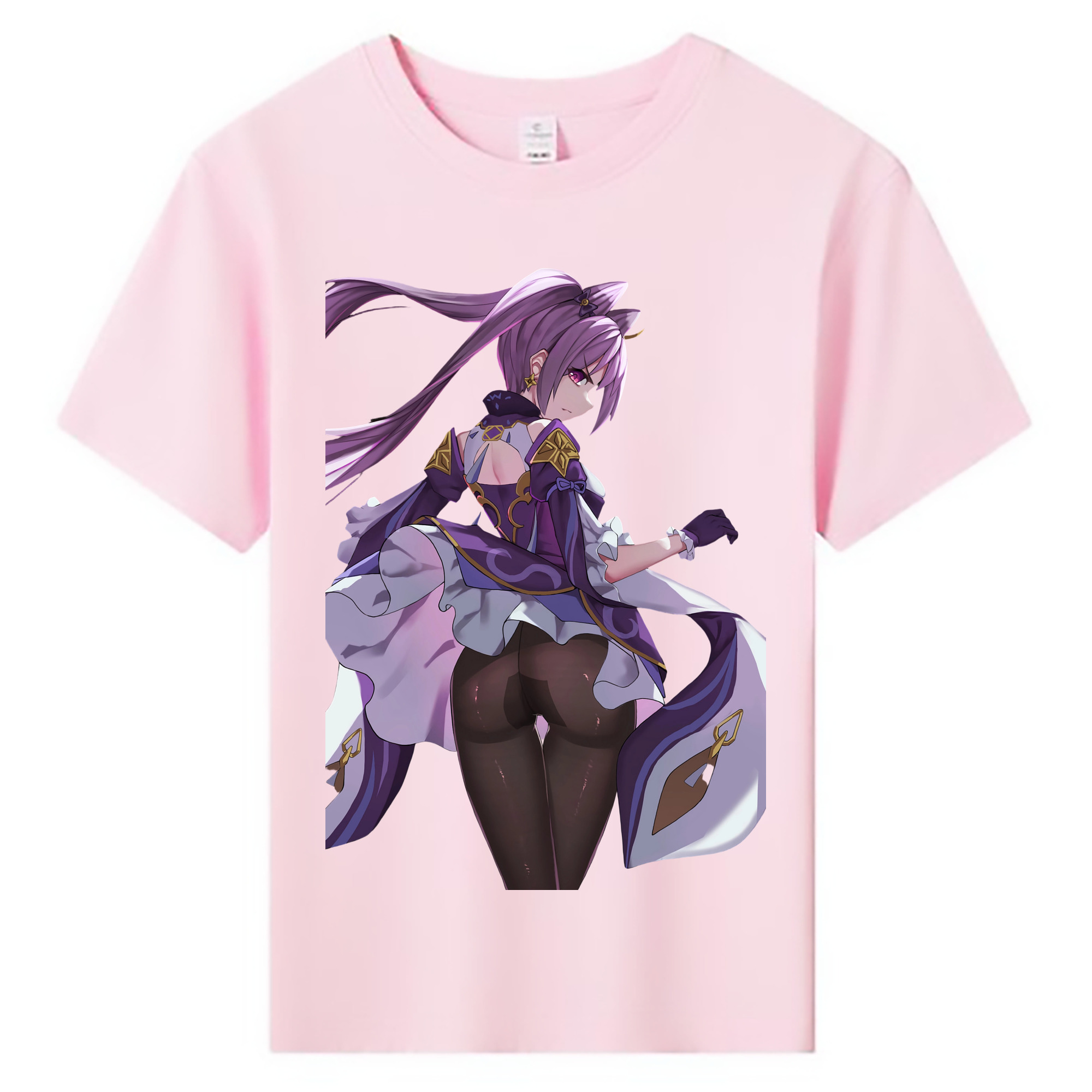 げんし神 刻晴 こくせい genshin Kokusei 綿100％キッズTシャツ（フロントプリント）