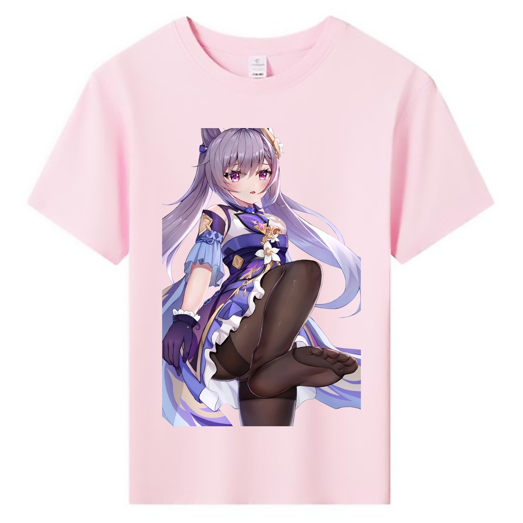 げんし神 刻晴 こくせい genshin Kokusei 綿100％キッズTシャツ（フロントプリント）