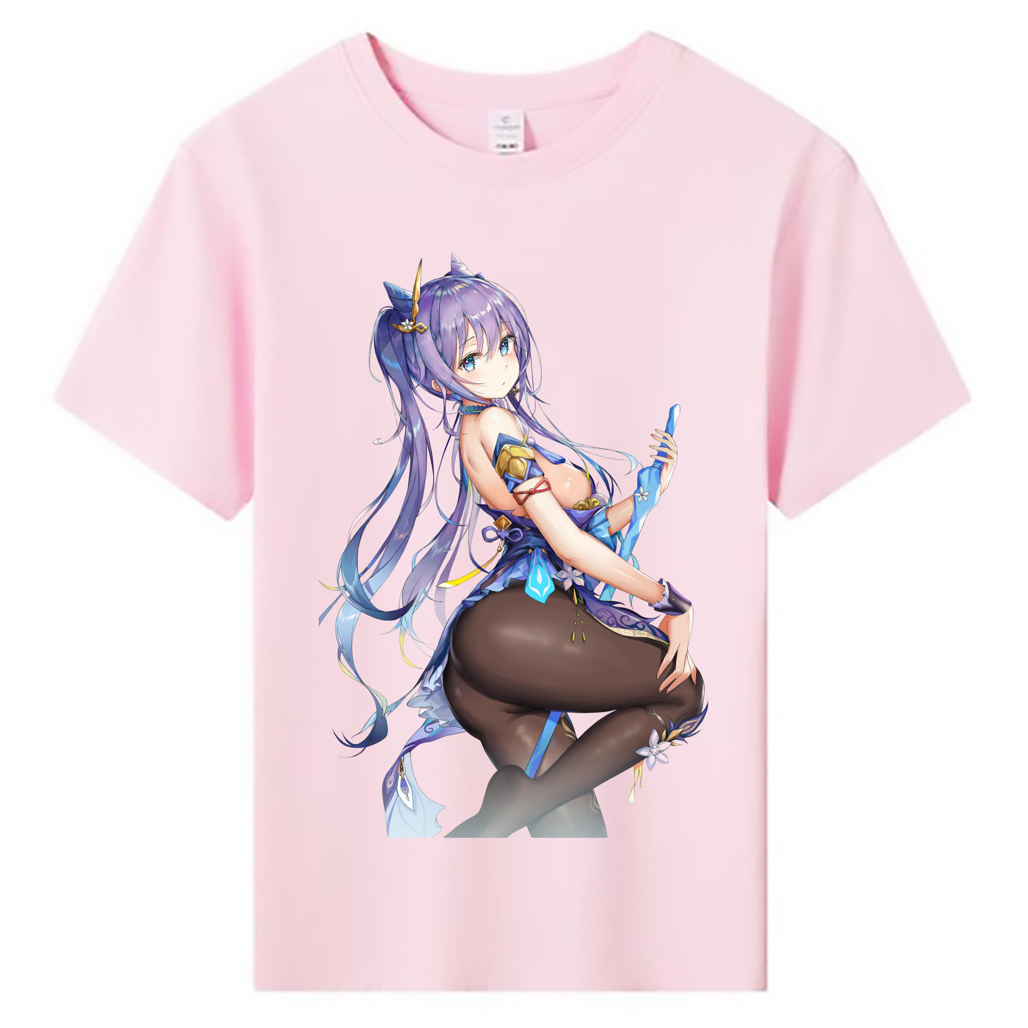 げんし神 刻晴 こくせい genshin Kokusei 綿100％キッズTシャツ（フロントプリント）