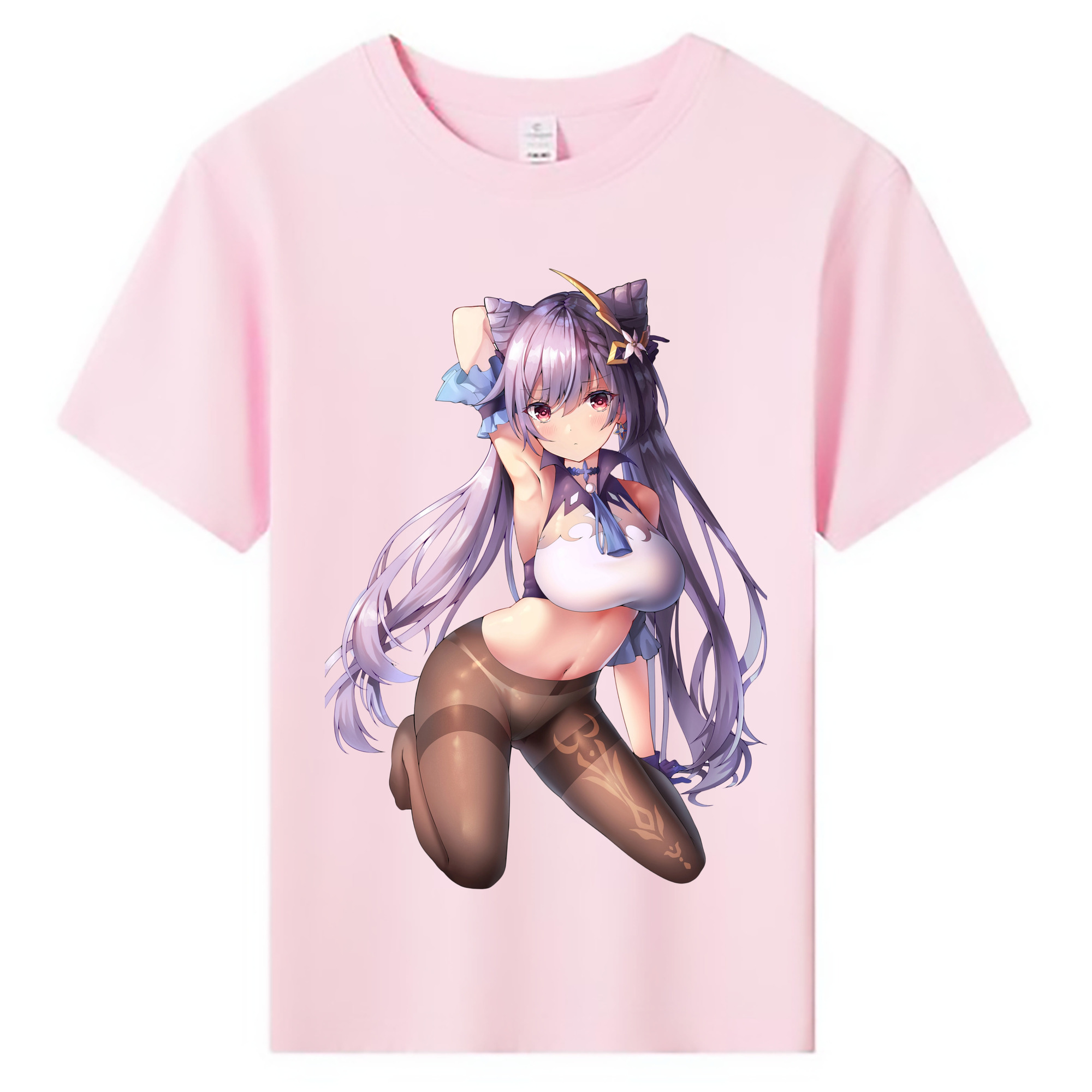 げんし神 刻晴 こくせい genshin Kokusei 綿100％キッズTシャツ（フロントプリント）