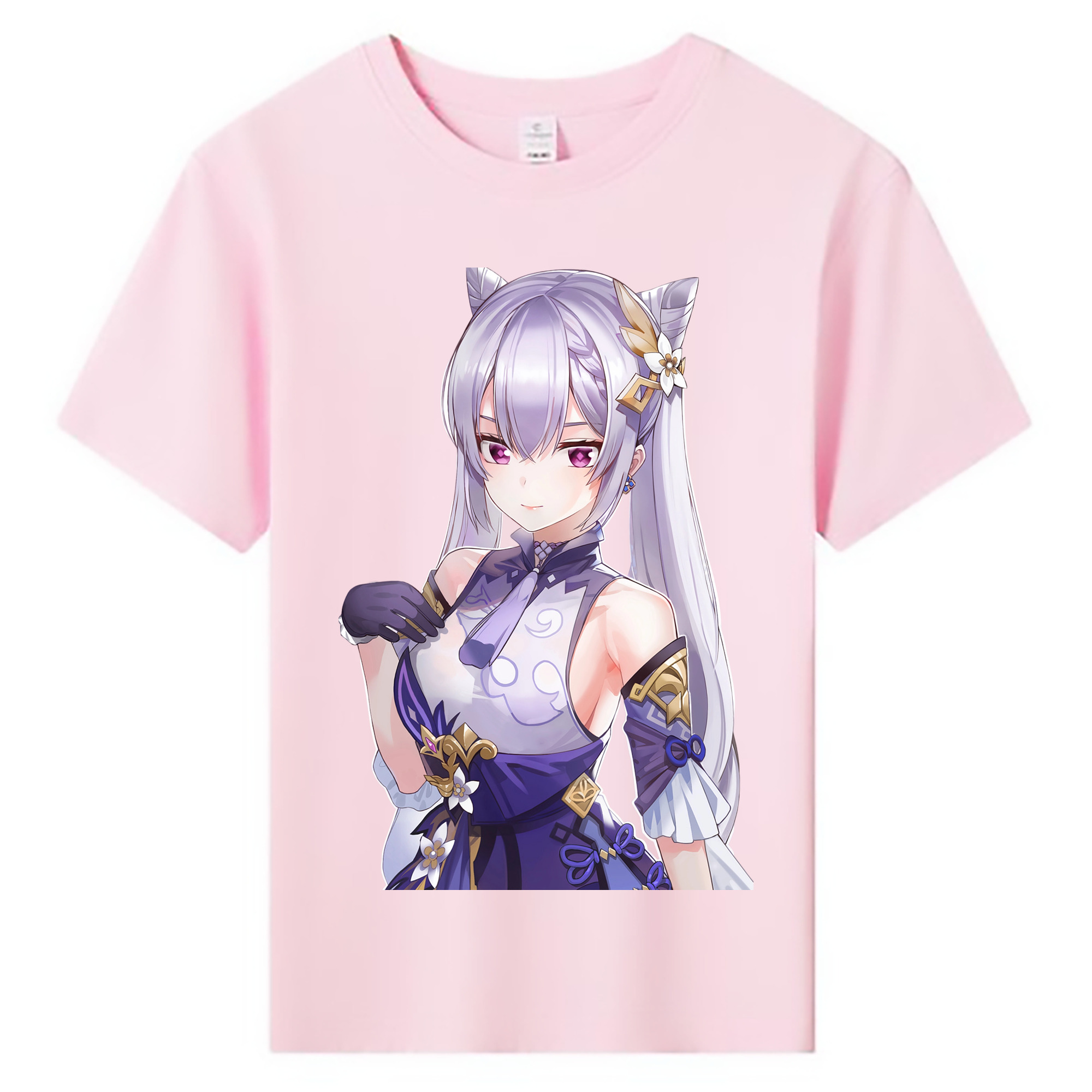 げんし神 刻晴 こくせい genshin Kokusei 綿100％キッズTシャツ（フロントプリント）