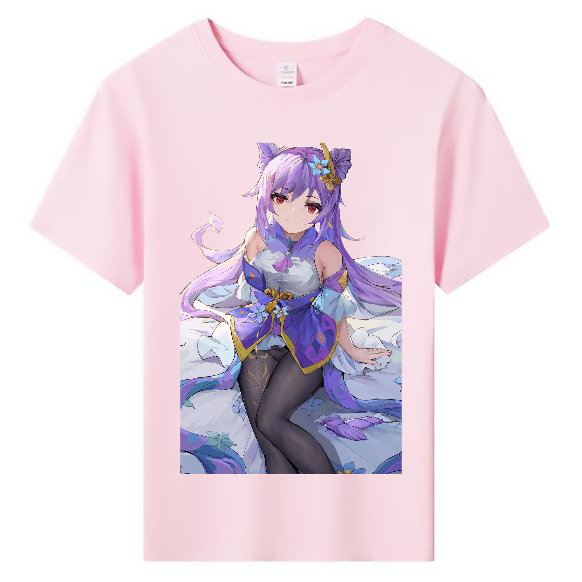 げんし神 刻晴 こくせい genshin Kokusei 綿100％キッズTシャツ（フロントプリント）