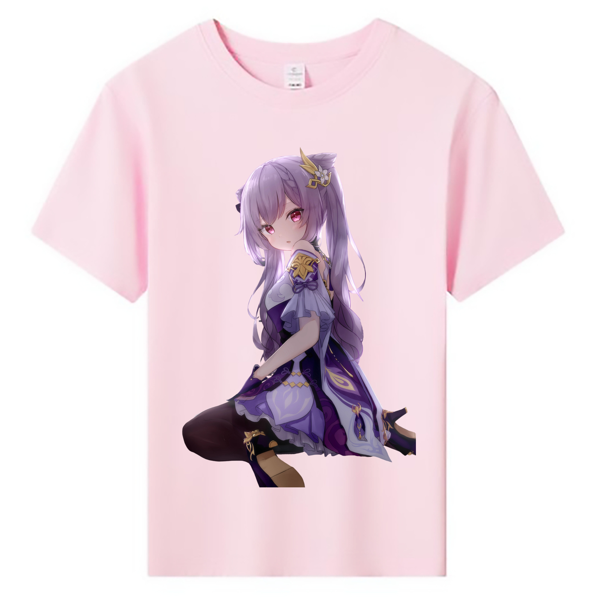 げんし神 刻晴 こくせい genshin Kokusei 綿100％キッズTシャツ（フロントプリント）
