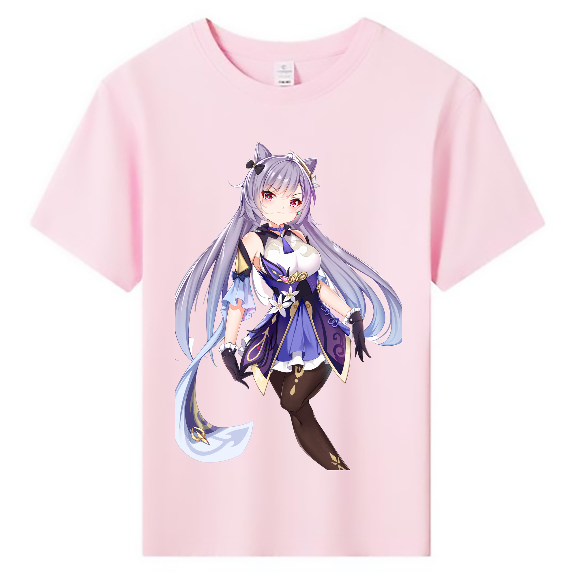 げんし神 刻晴 こくせい genshin Kokusei 綿100％キッズTシャツ（フロントプリント）