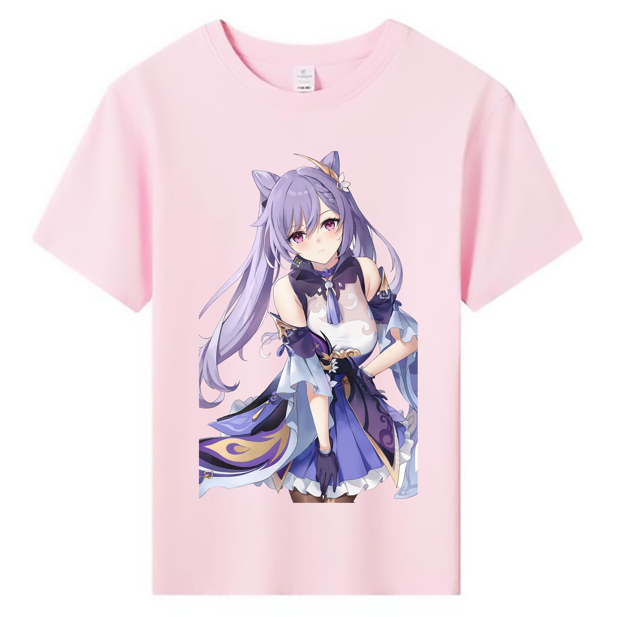 げんし神 刻晴 こくせい genshin Kokusei 綿100％キッズTシャツ（フロントプリント）