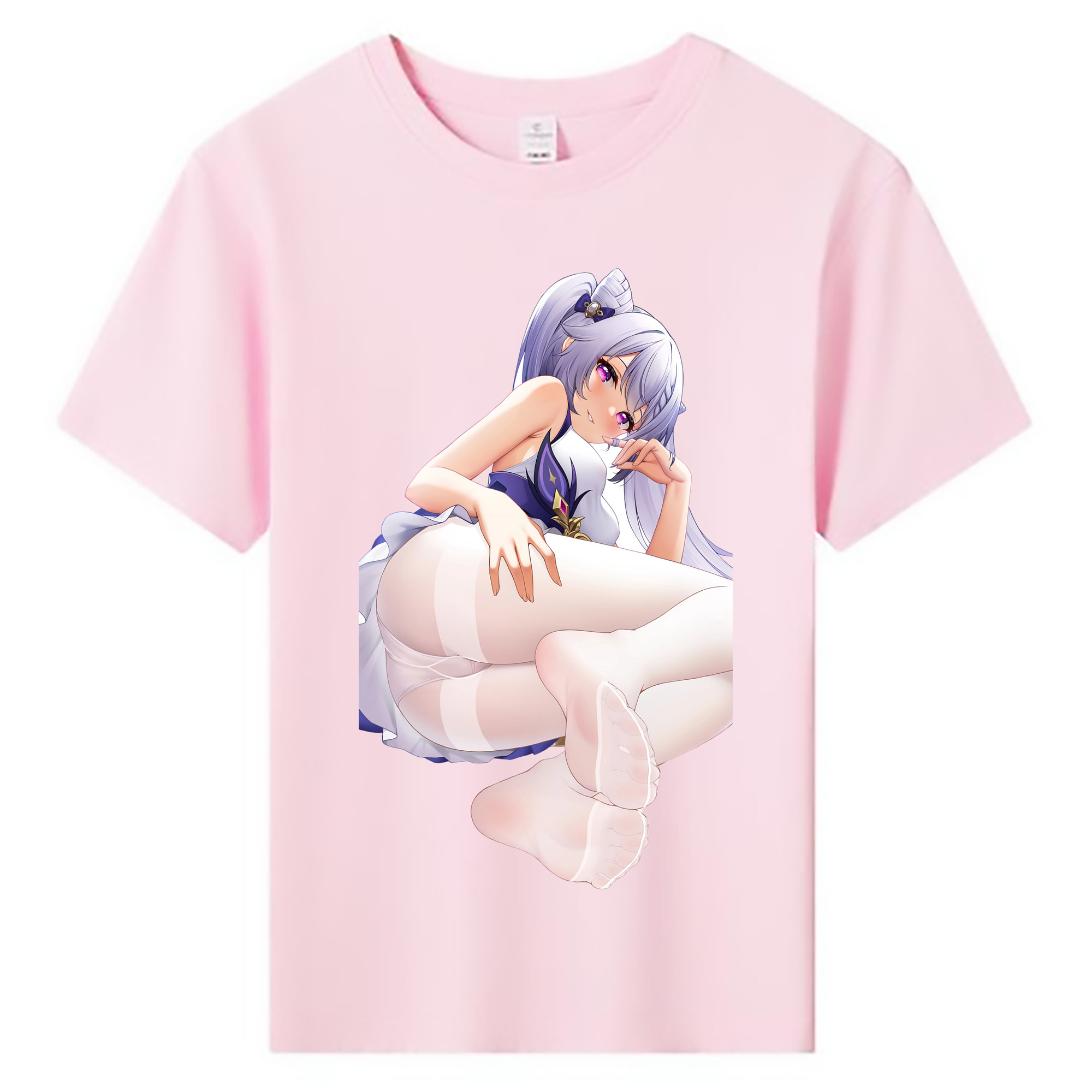 げんし神 刻晴 こくせい genshin Kokusei 綿100％キッズTシャツ（フロントプリント）