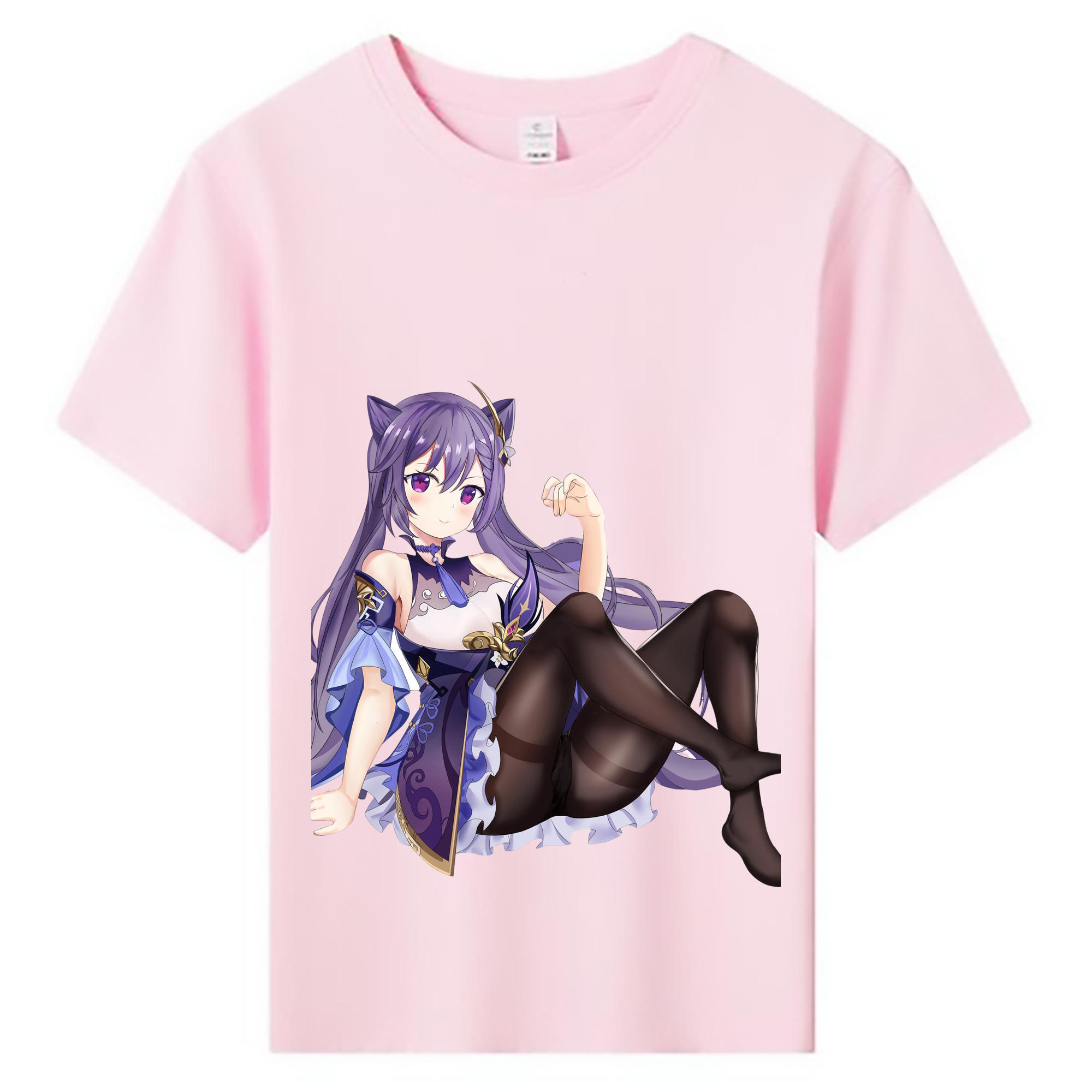 げんし神 刻晴 こくせい genshin Kokusei 綿100％キッズTシャツ（フロントプリント）