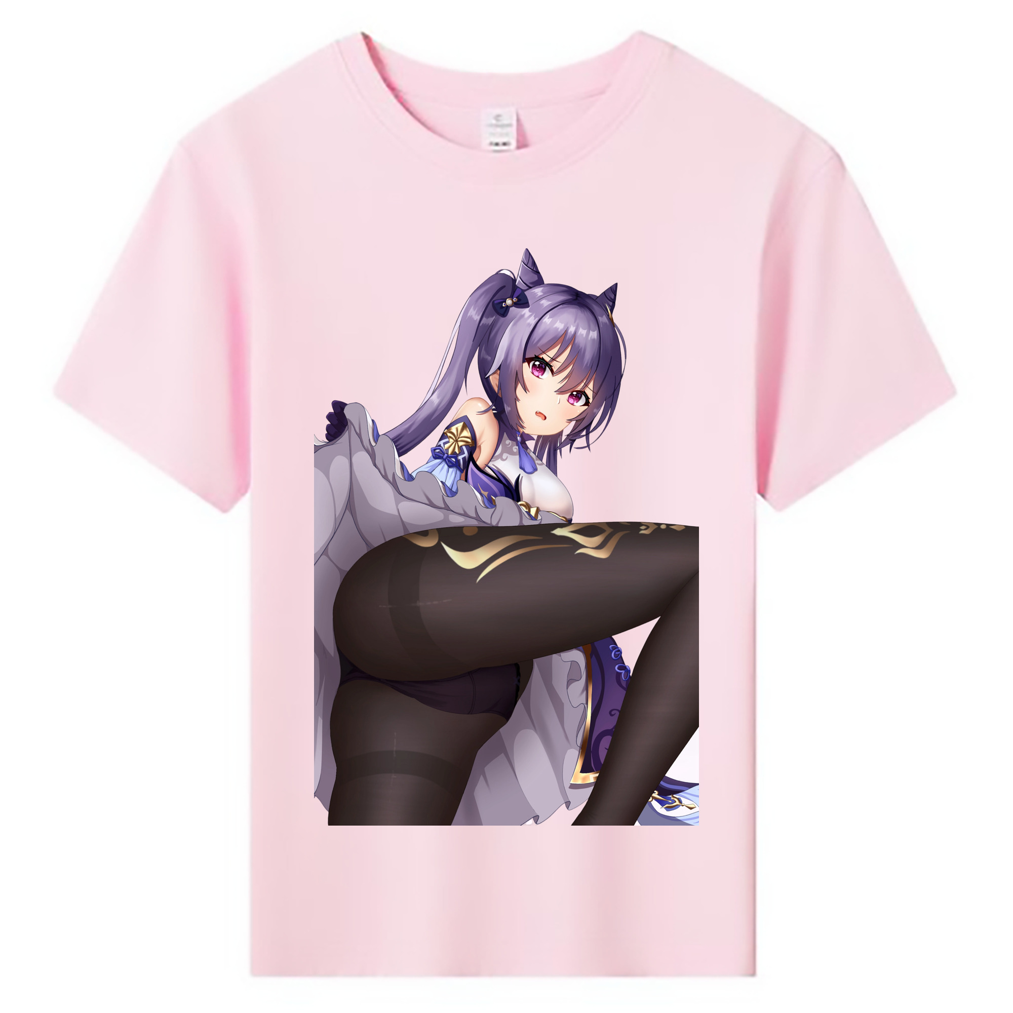 げんし神 刻晴 こくせい genshin Kokusei 綿100％キッズTシャツ（フロントプリント）
