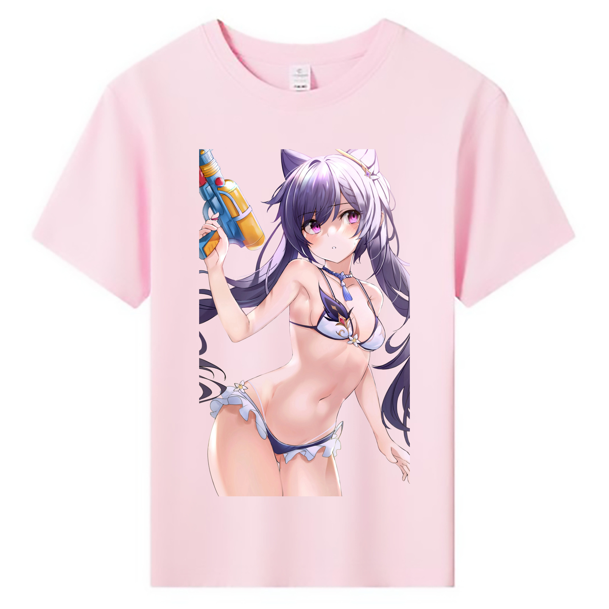げんし神 刻晴 こくせい genshin Kokusei 綿100％キッズTシャツ（フロントプリント）
