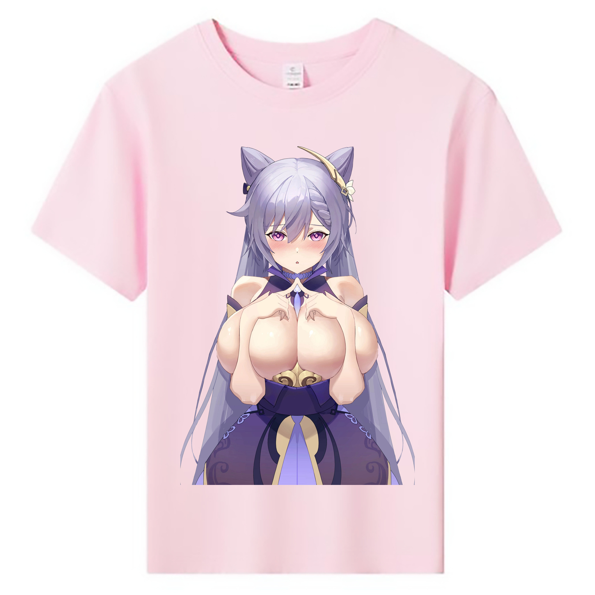 げんし神 刻晴 こくせい genshin Kokusei 綿100％キッズTシャツ（フロントプリント）
