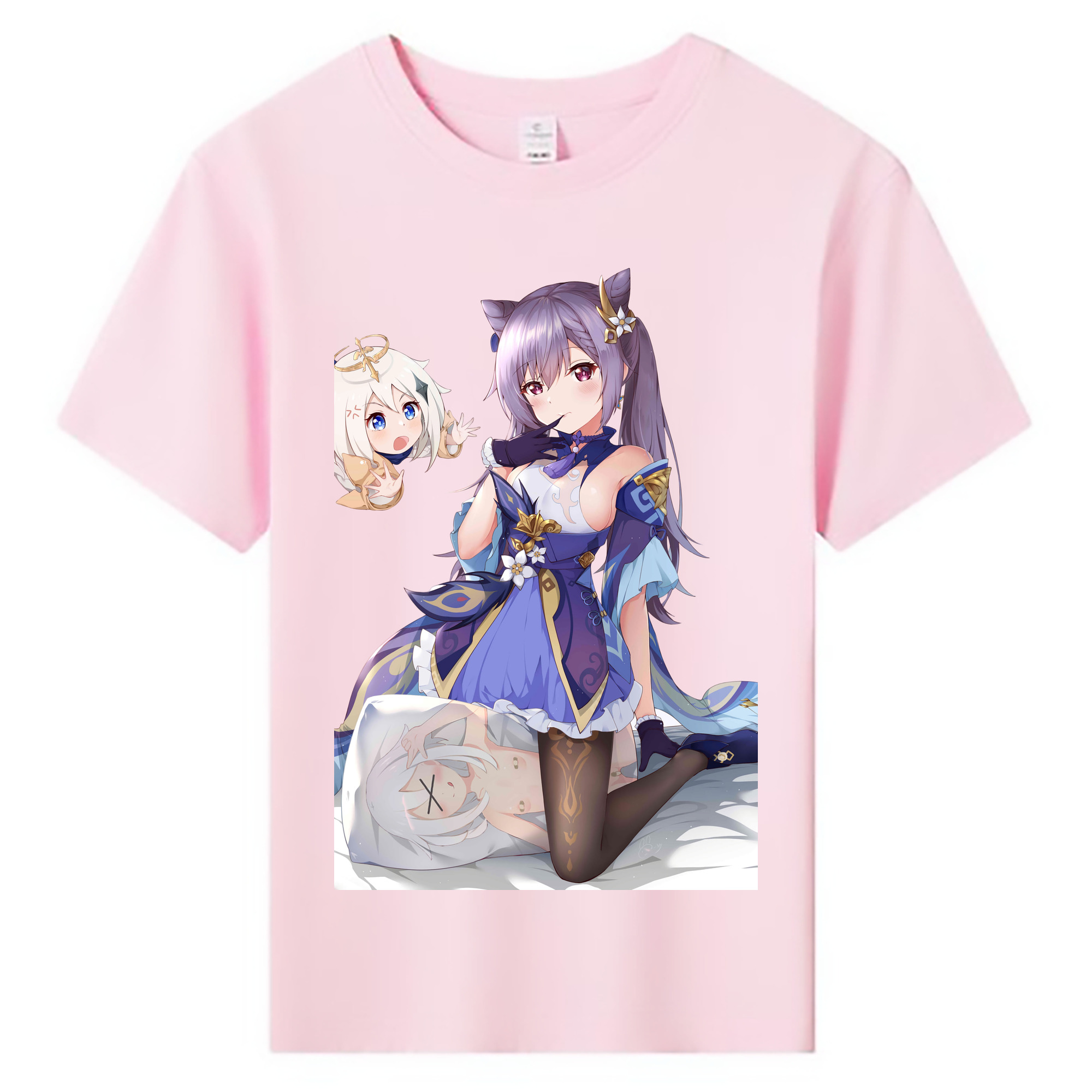 げんし神 刻晴 こくせい genshin Kokusei 綿100％キッズTシャツ（フロントプリント）