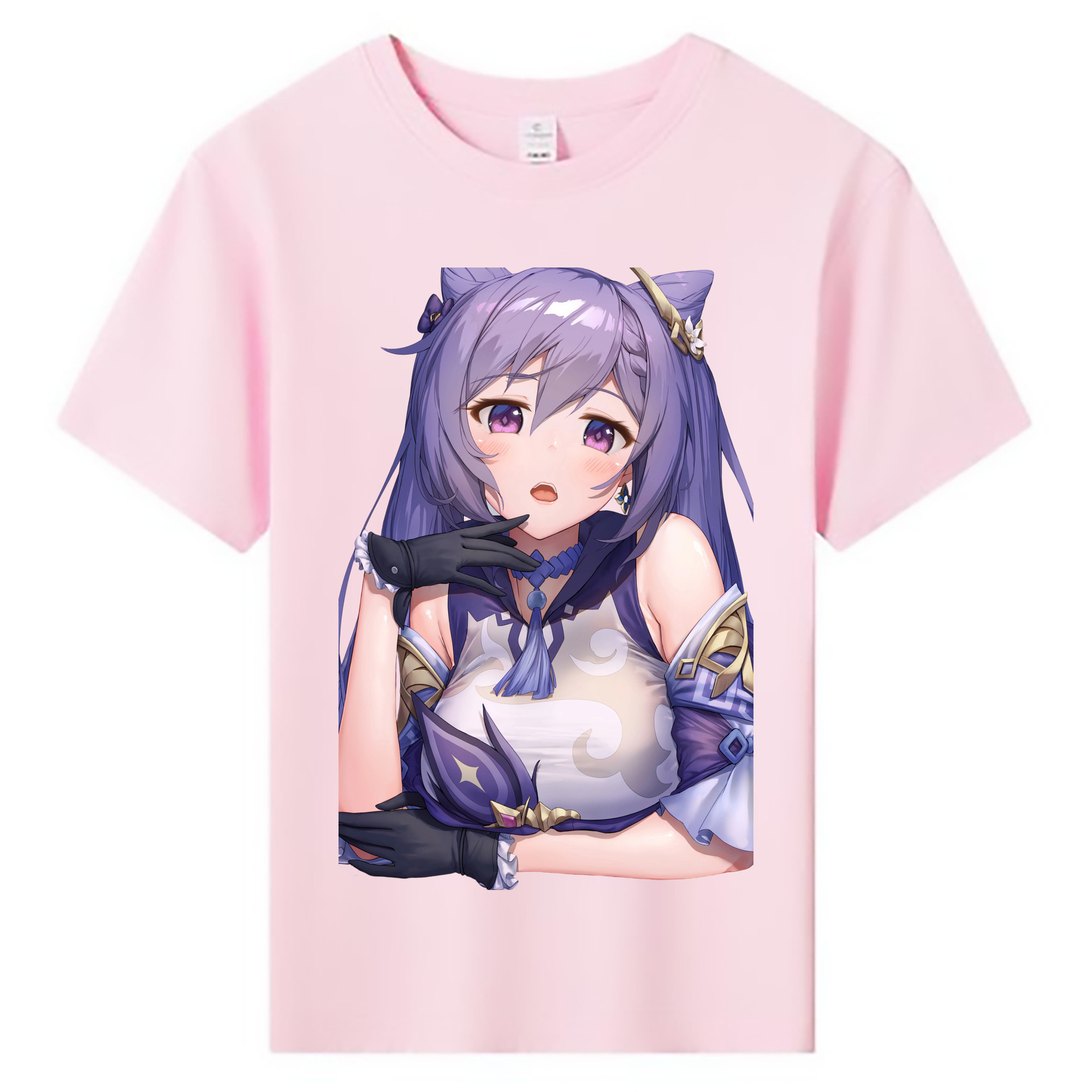 げんし神 刻晴 こくせい genshin Kokusei 綿100％キッズTシャツ（フロントプリント）