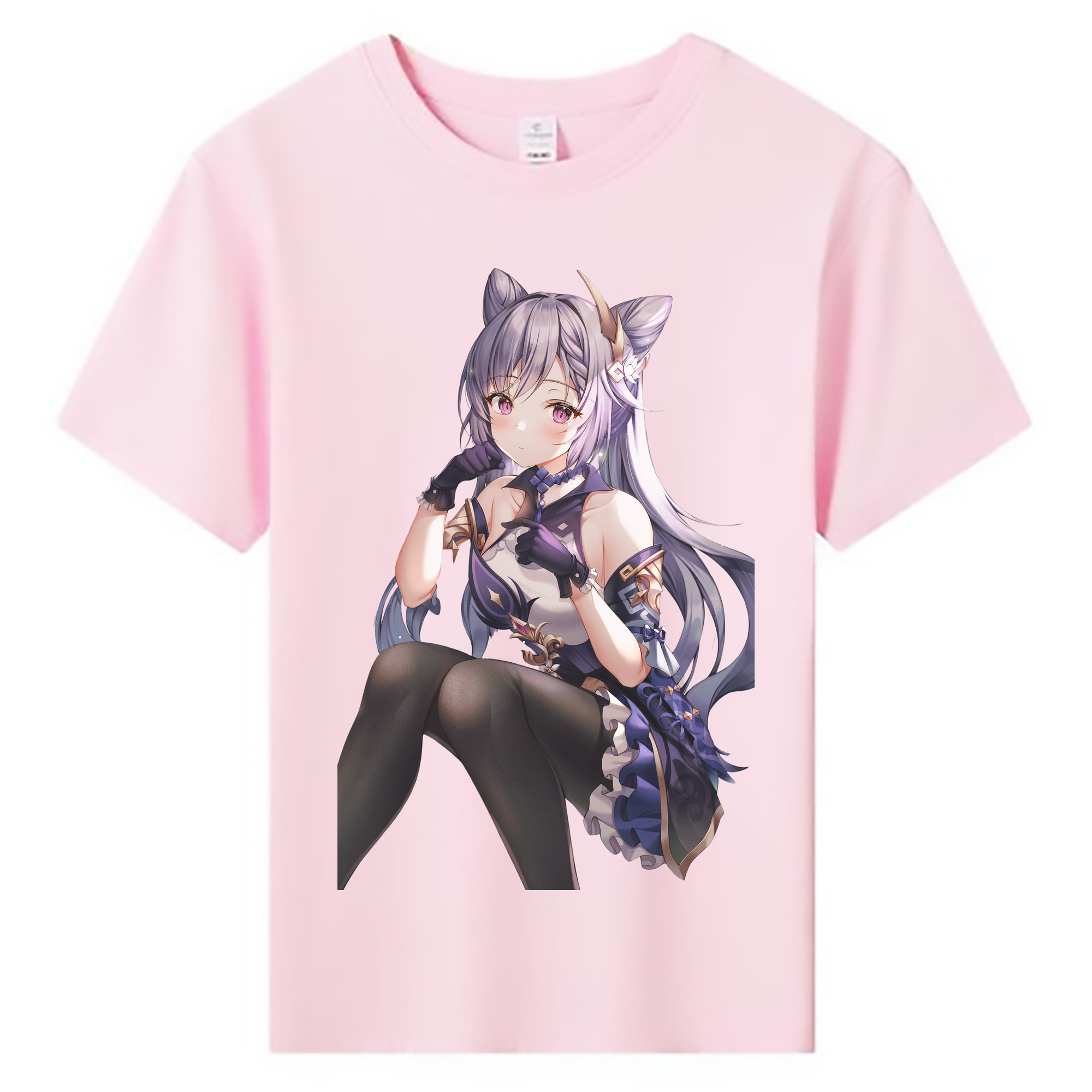 げんし神 刻晴 こくせい genshin Kokusei 綿100％キッズTシャツ（フロントプリント）