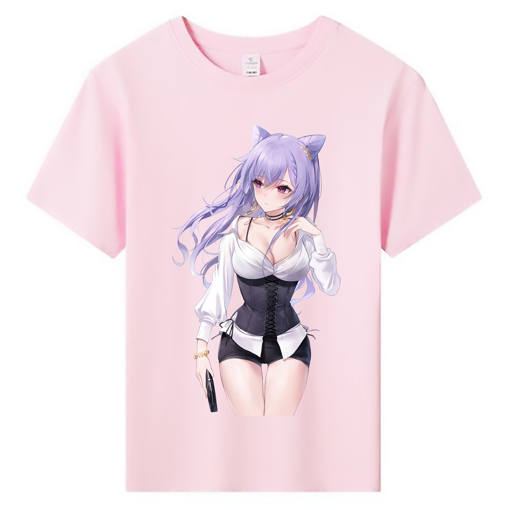 げんし神 刻晴 こくせい genshin Kokusei 綿100％キッズTシャツ（フロントプリント）