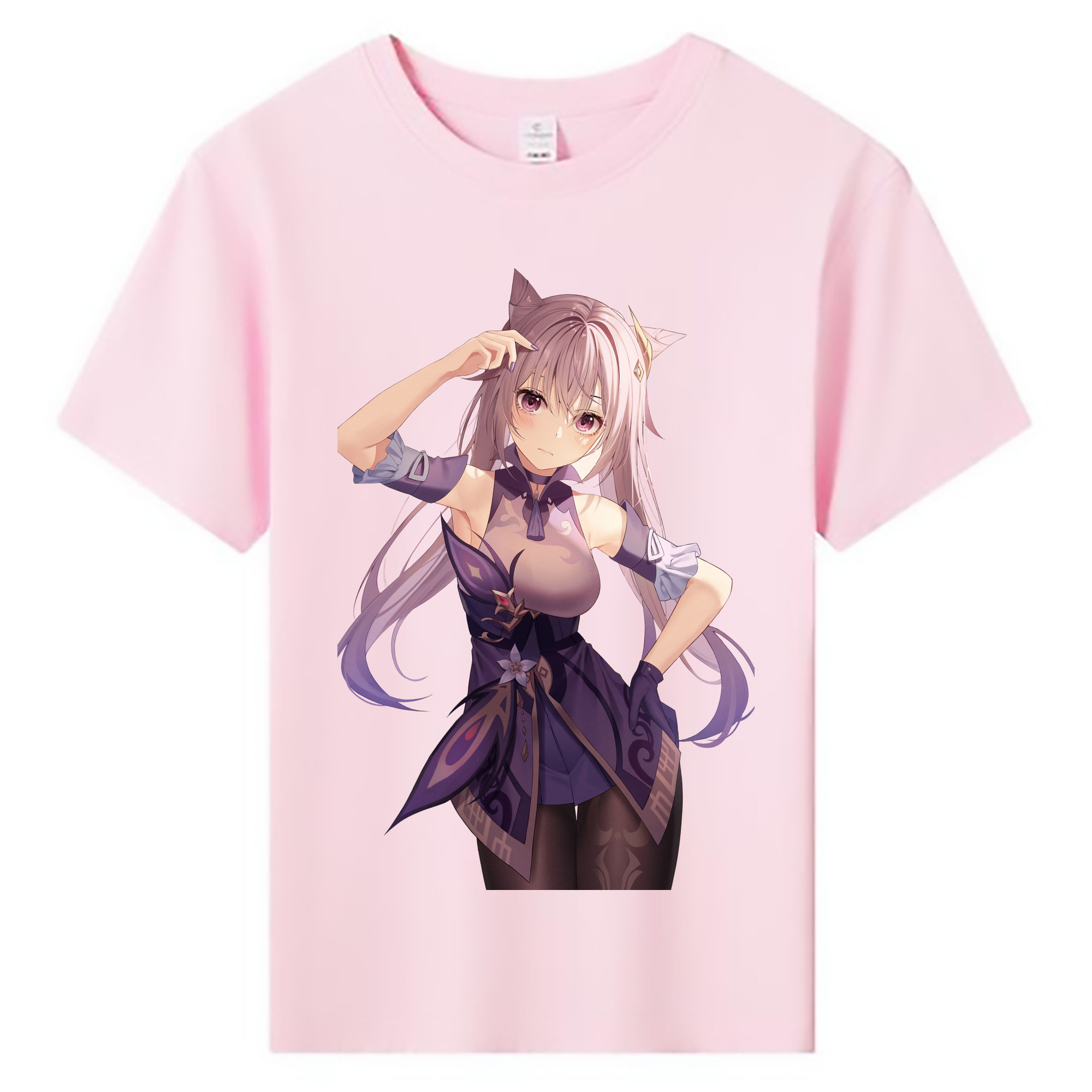 げんし神 刻晴 こくせい genshin Kokusei 綿100％キッズTシャツ（フロントプリント）