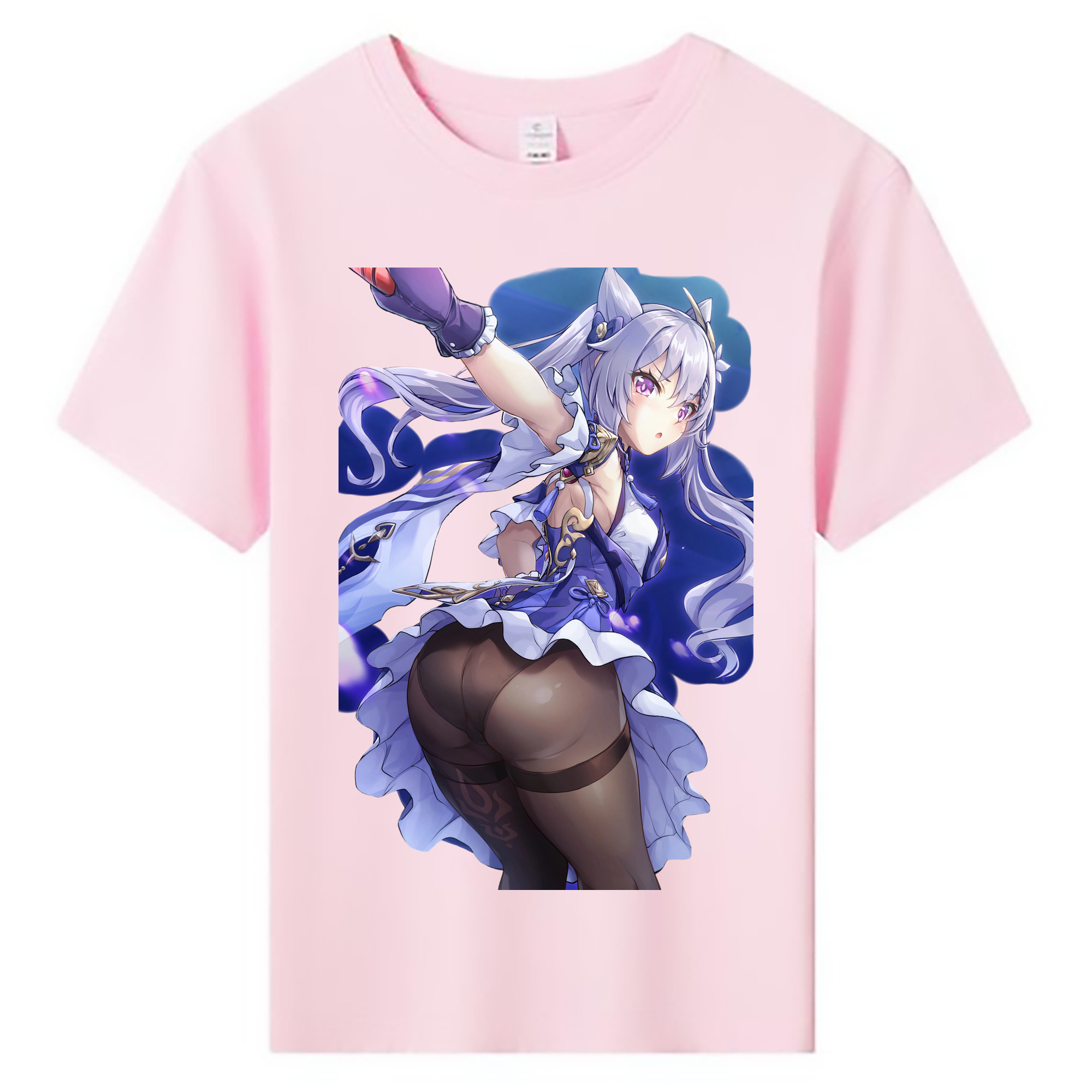 げんし神 刻晴 こくせい genshin Kokusei 綿100％キッズTシャツ（フロントプリント）