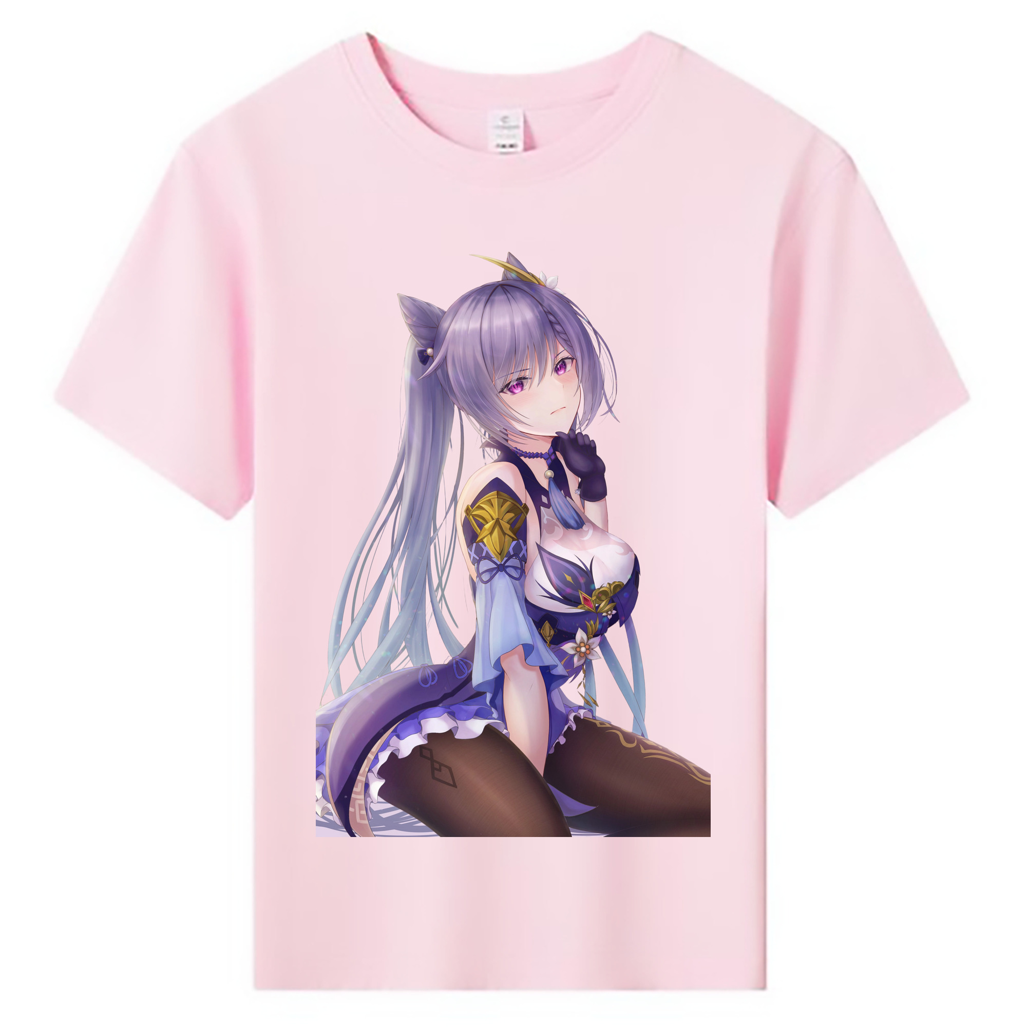 げんし神 刻晴 こくせい genshin Kokusei 綿100％キッズTシャツ（フロントプリント）