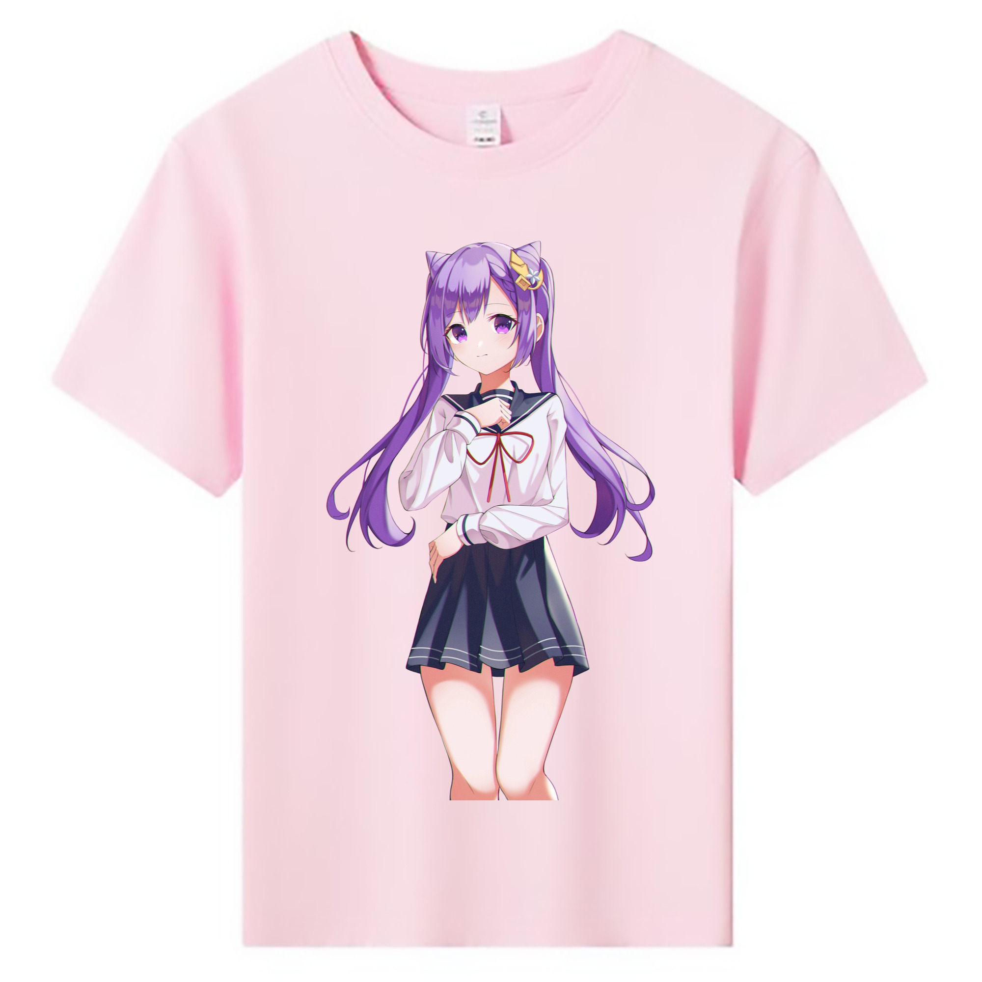 げんし神 刻晴 こくせい genshin Kokusei 綿100％キッズTシャツ（フロントプリント）