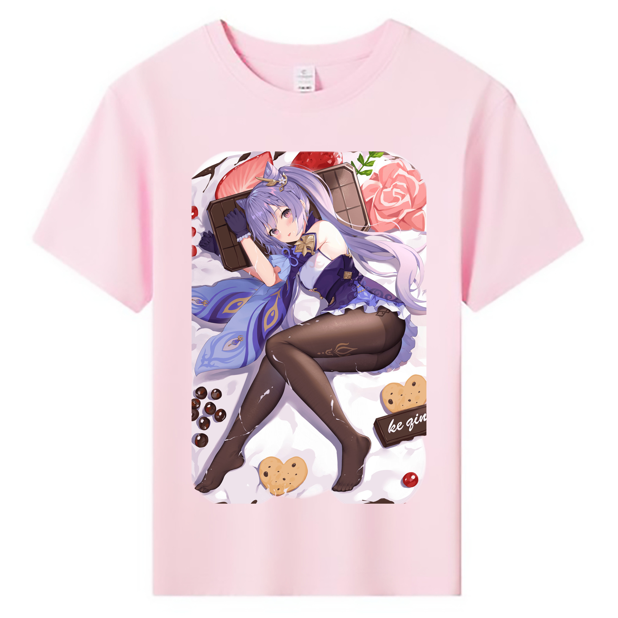 げんし神 刻晴 こくせい genshin Kokusei 綿100％キッズTシャツ（フロントプリント）