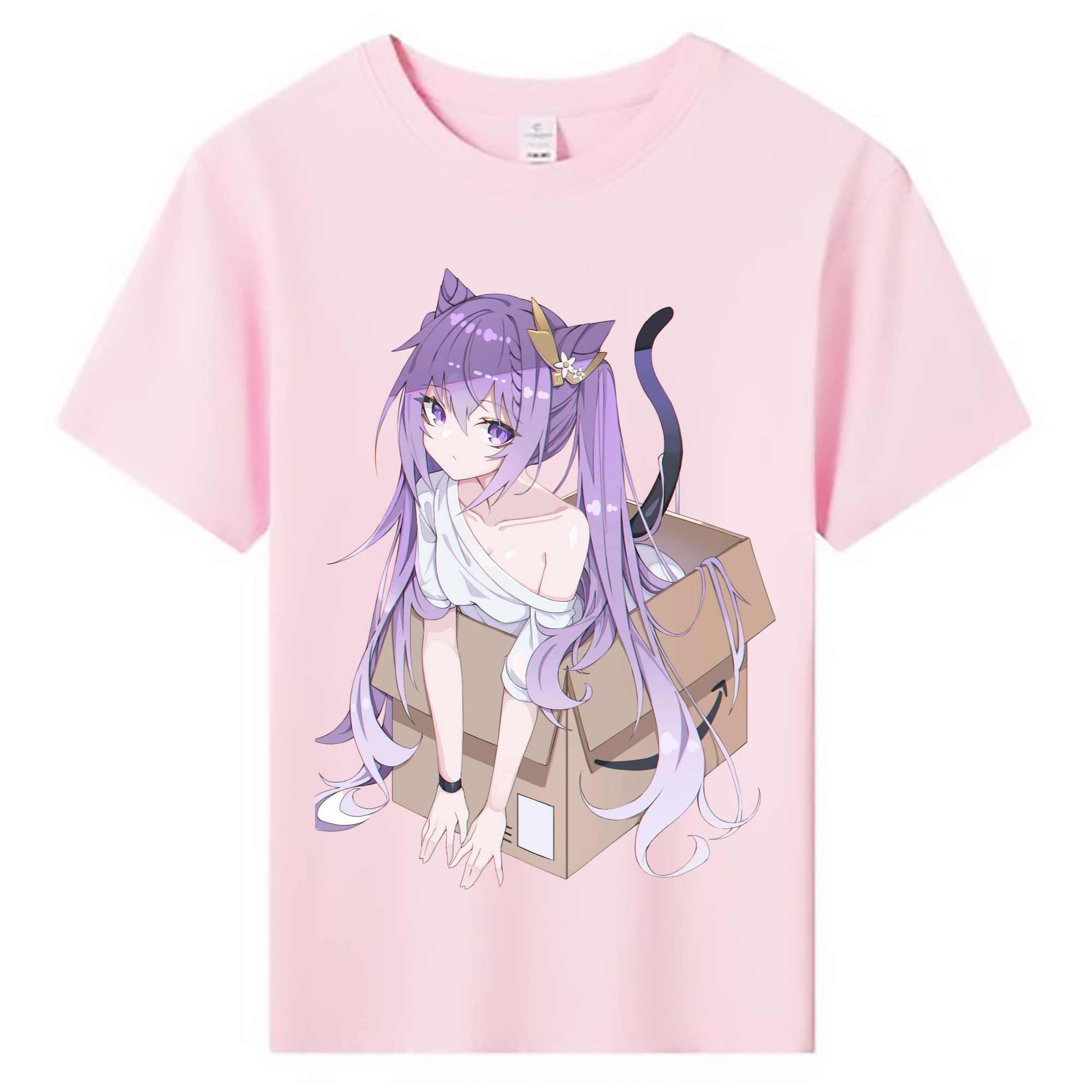 げんし神 刻晴 こくせい genshin Kokusei 綿100％キッズTシャツ（フロントプリント）