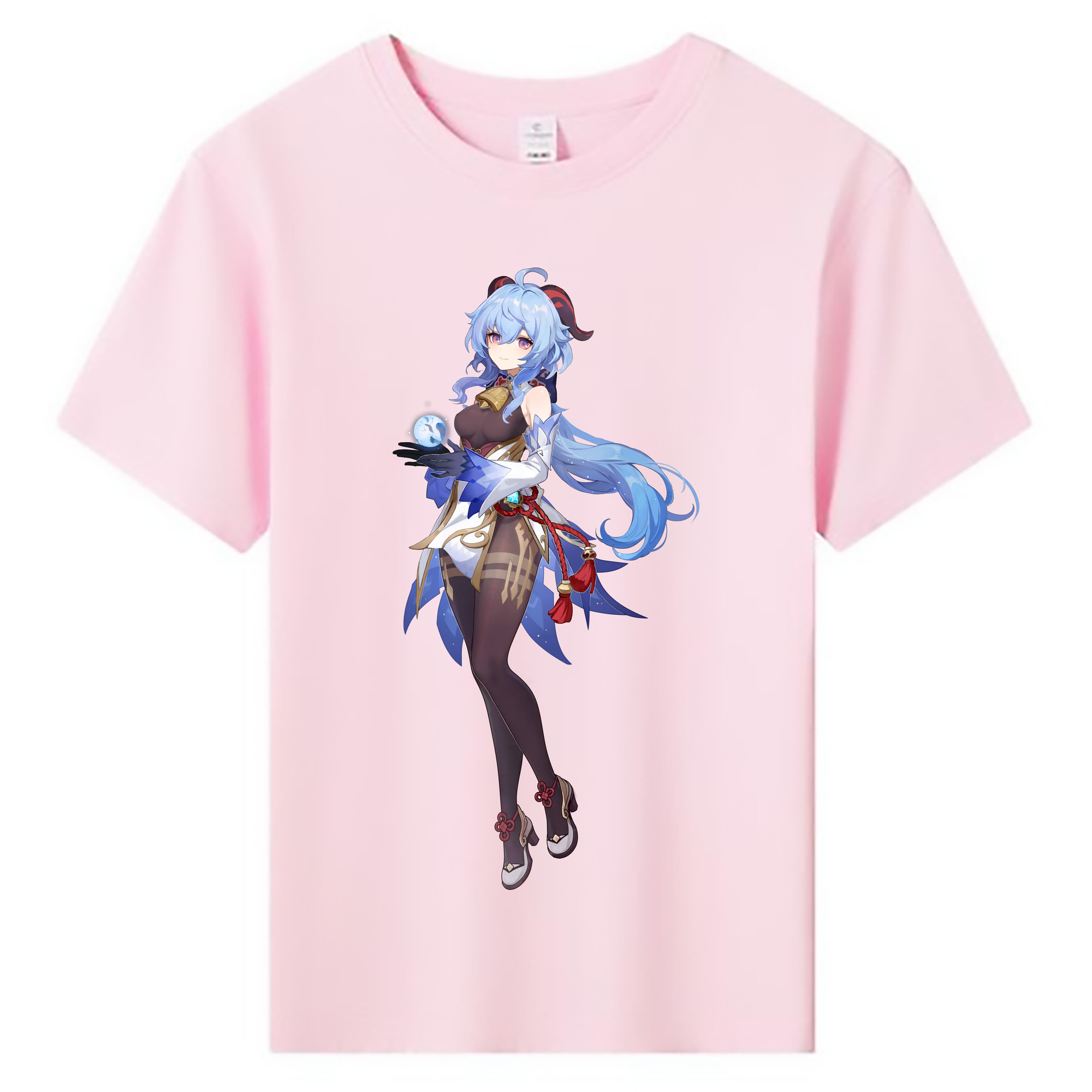 げんし神 甘雨 かんう genshin Ganyu 綿100％キッズTシャツ（フロントプリント）