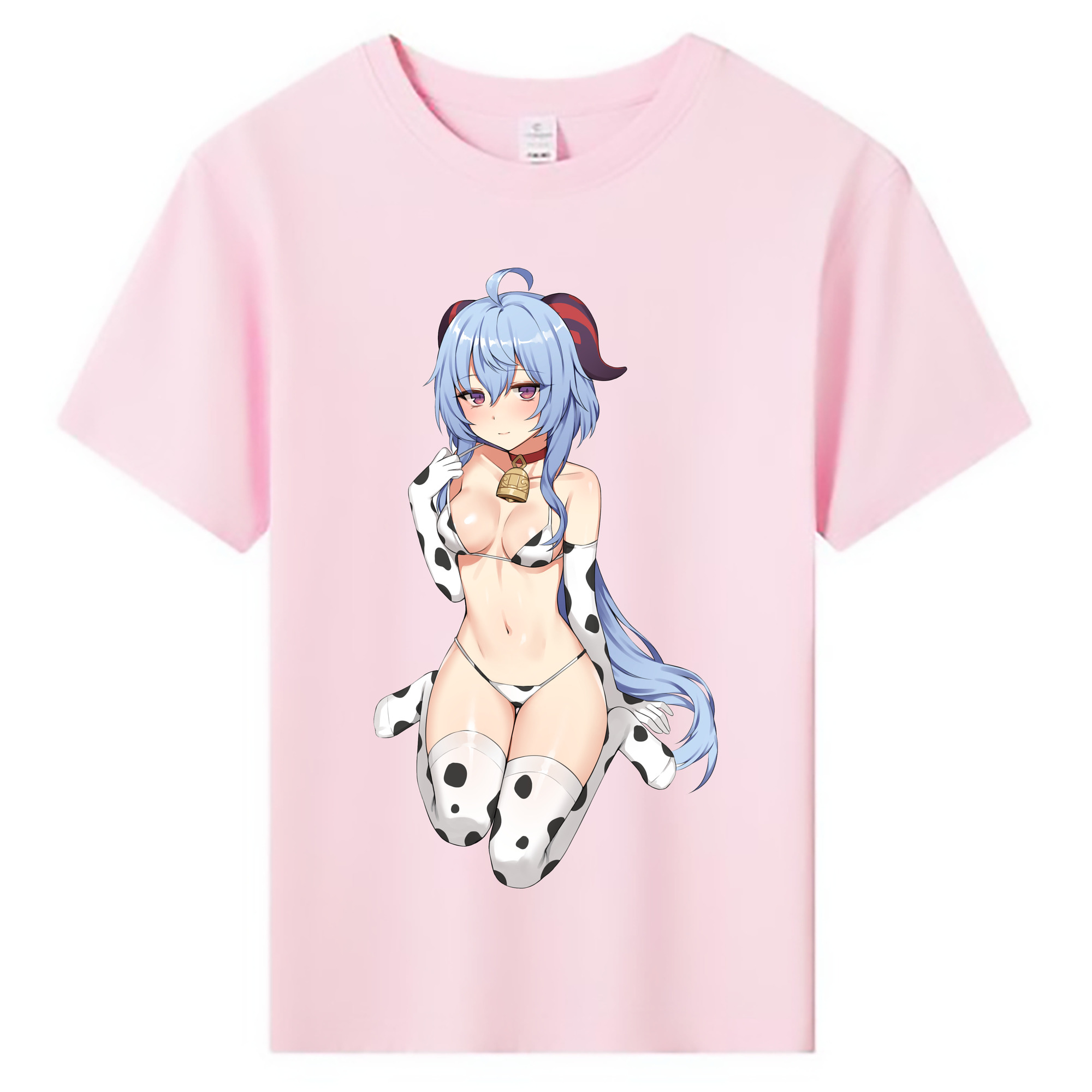 げんし神 甘雨 かんう genshin Ganyu 綿100％キッズTシャツ（フロントプリント）